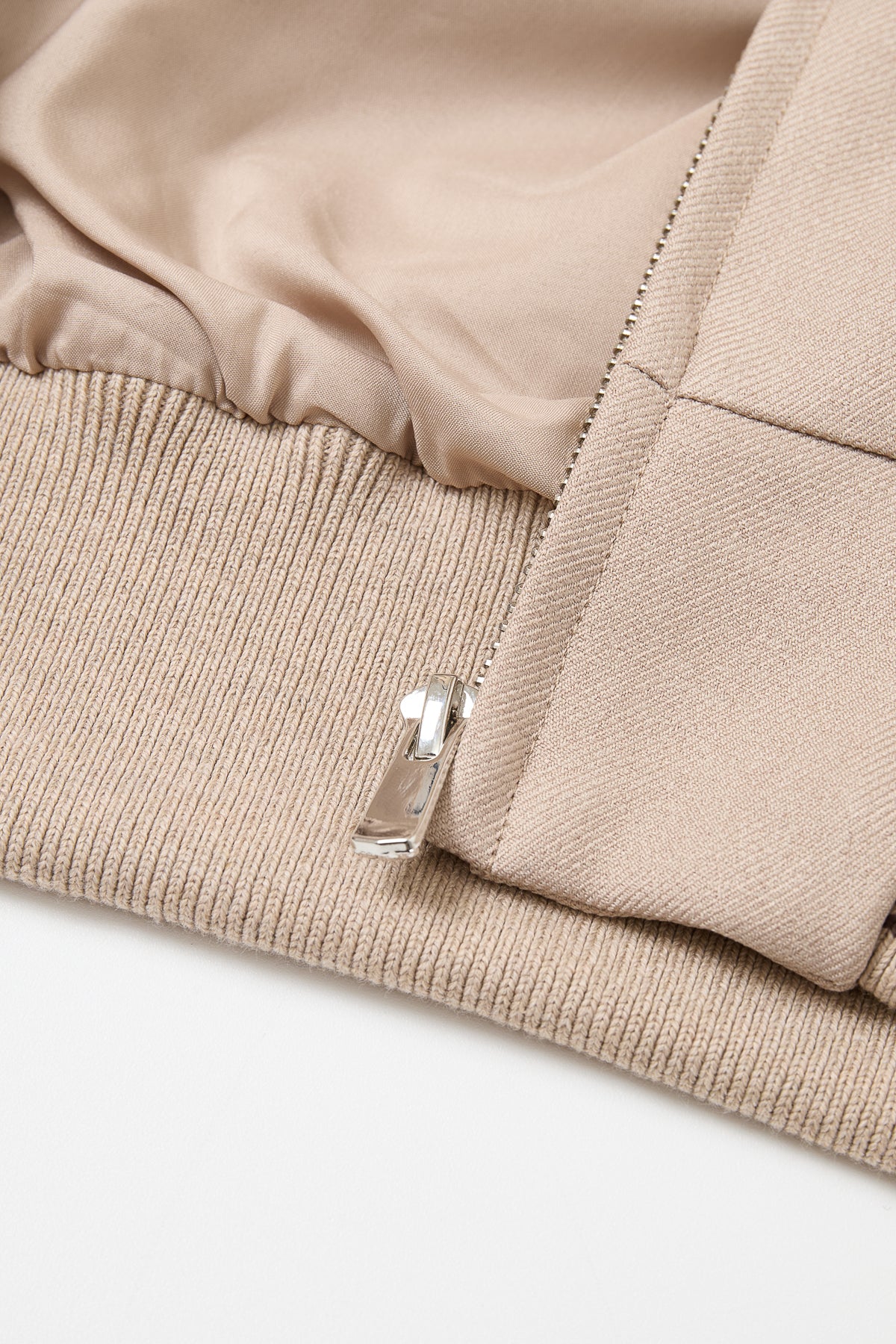 Sporty Tweed Bomber Jacket