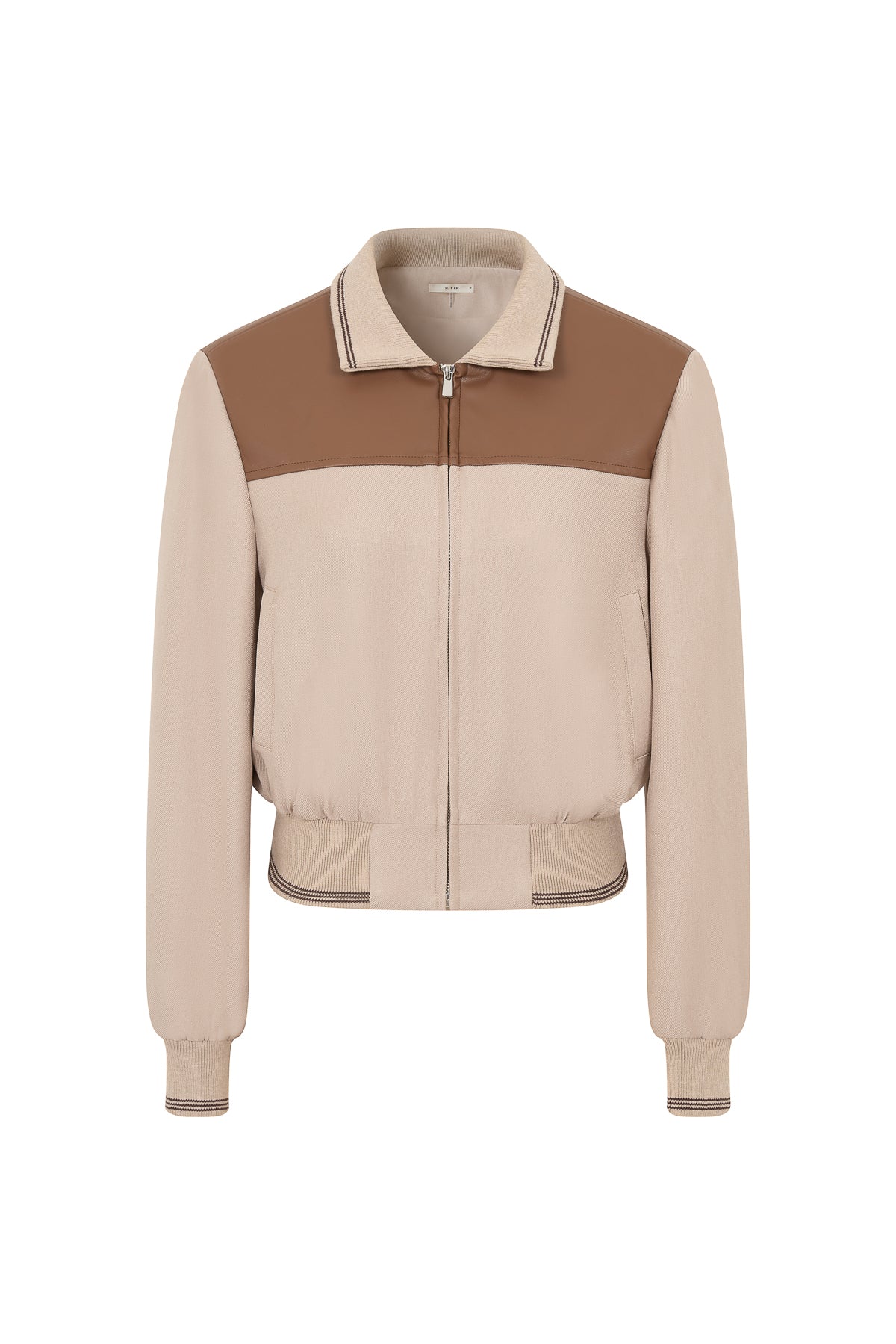 Sporty Tweed Bomber Jacket