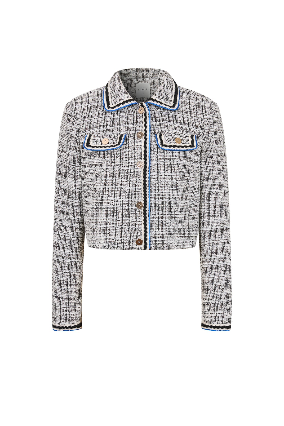 Stretchy Tweed Crop Jacket