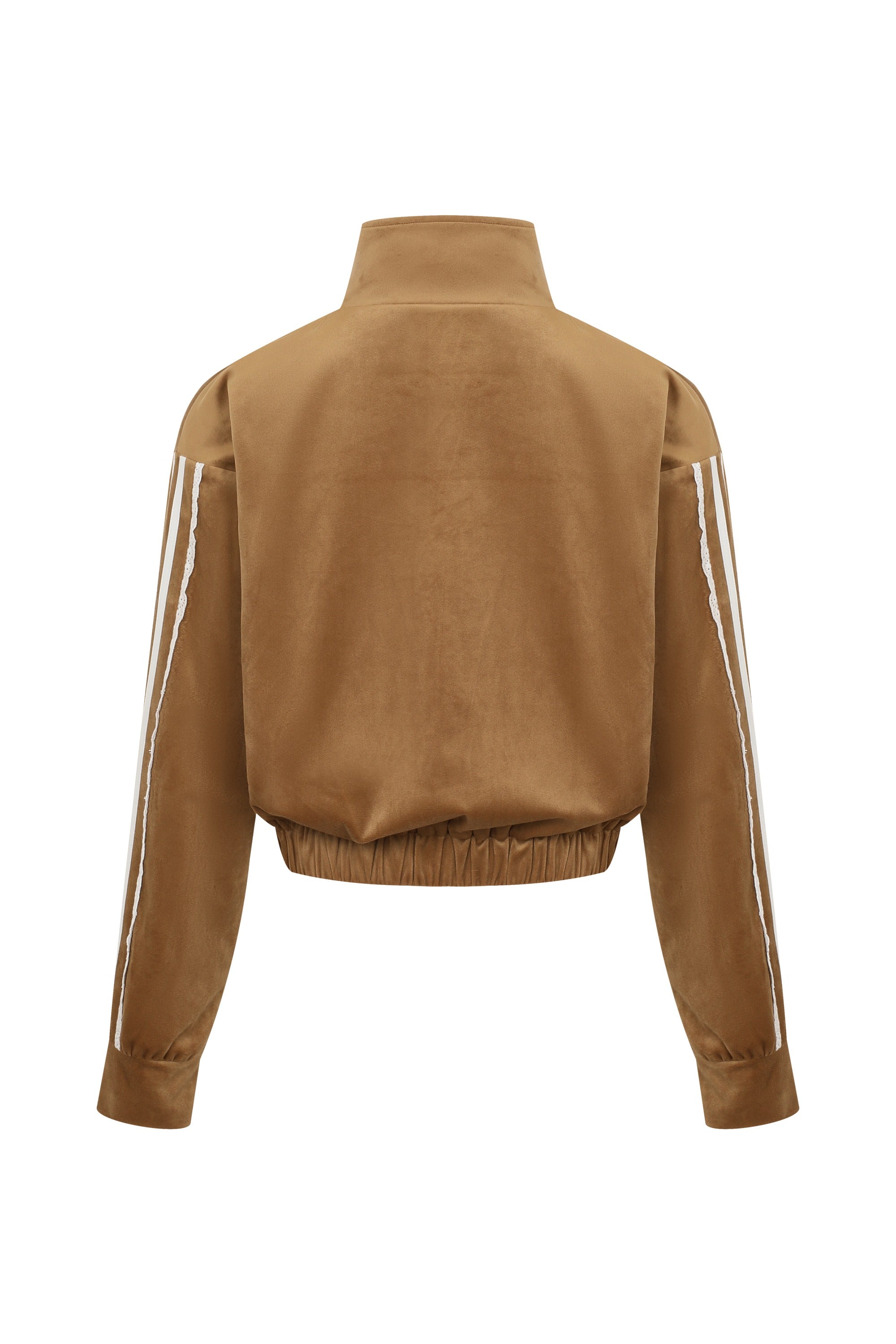 Velvet Vignette Lace Jacket With Side Stripes
