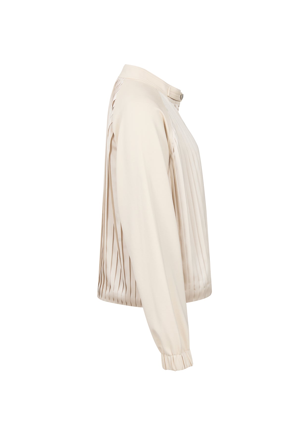 Pleated Zip Up Jacket