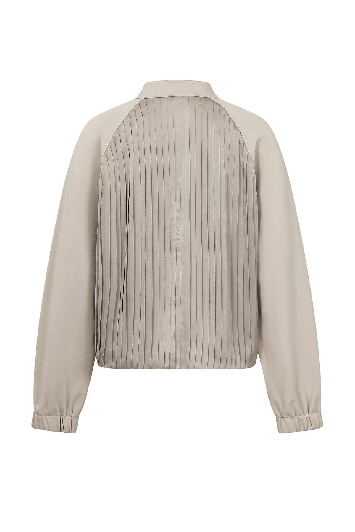 Pleated Zip Up Jacket