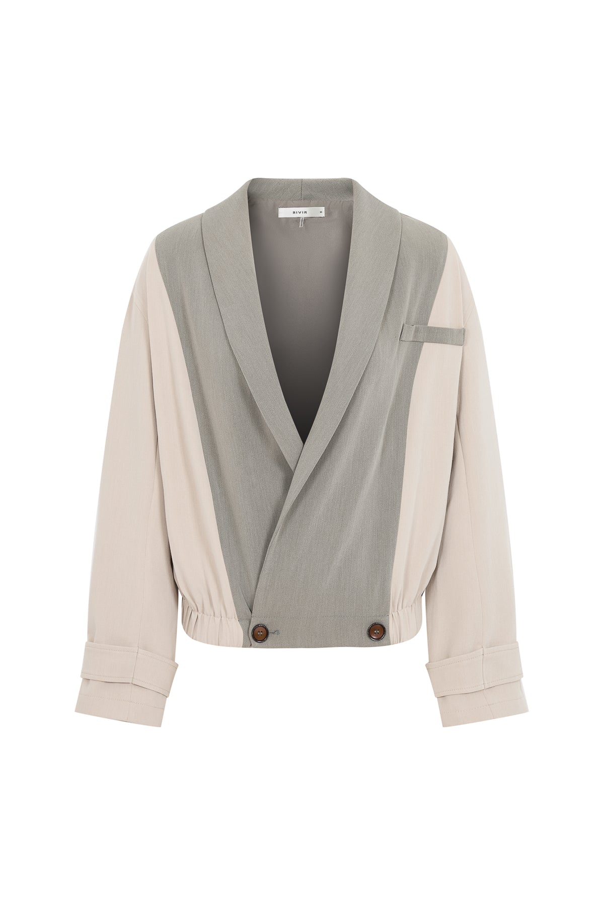 Colorblock Double Breasted Jacket