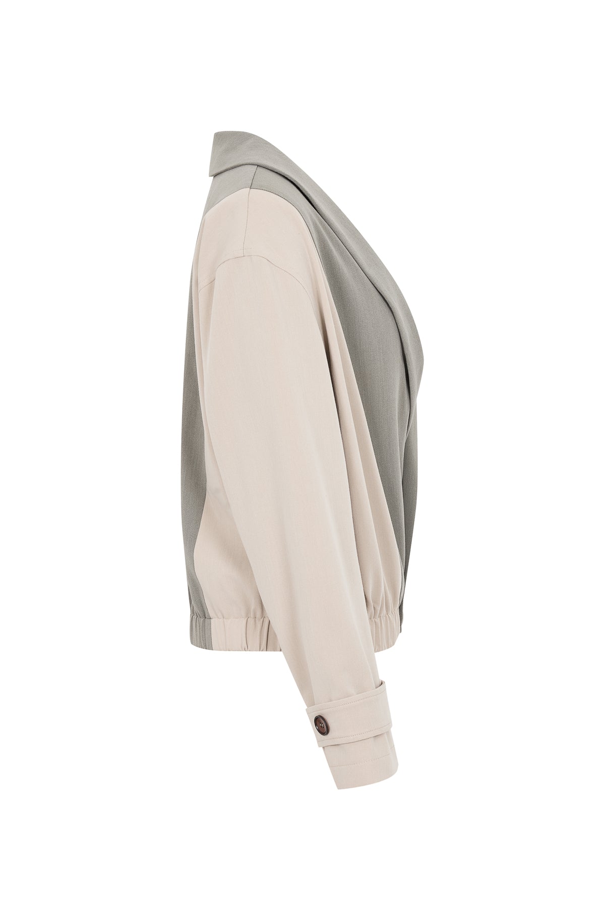 Colorblock Double Breasted Jacket
