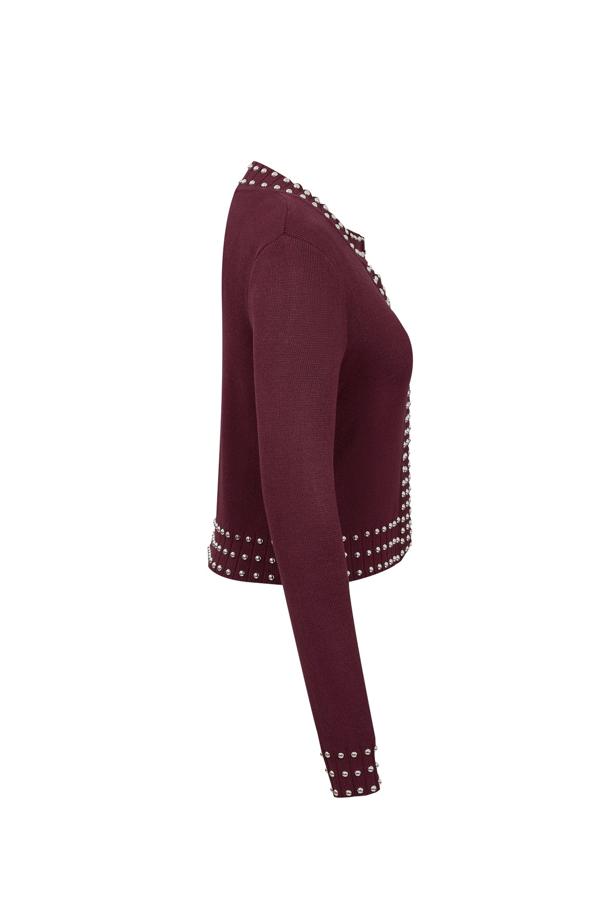 Solene Studded Knit Cardigan