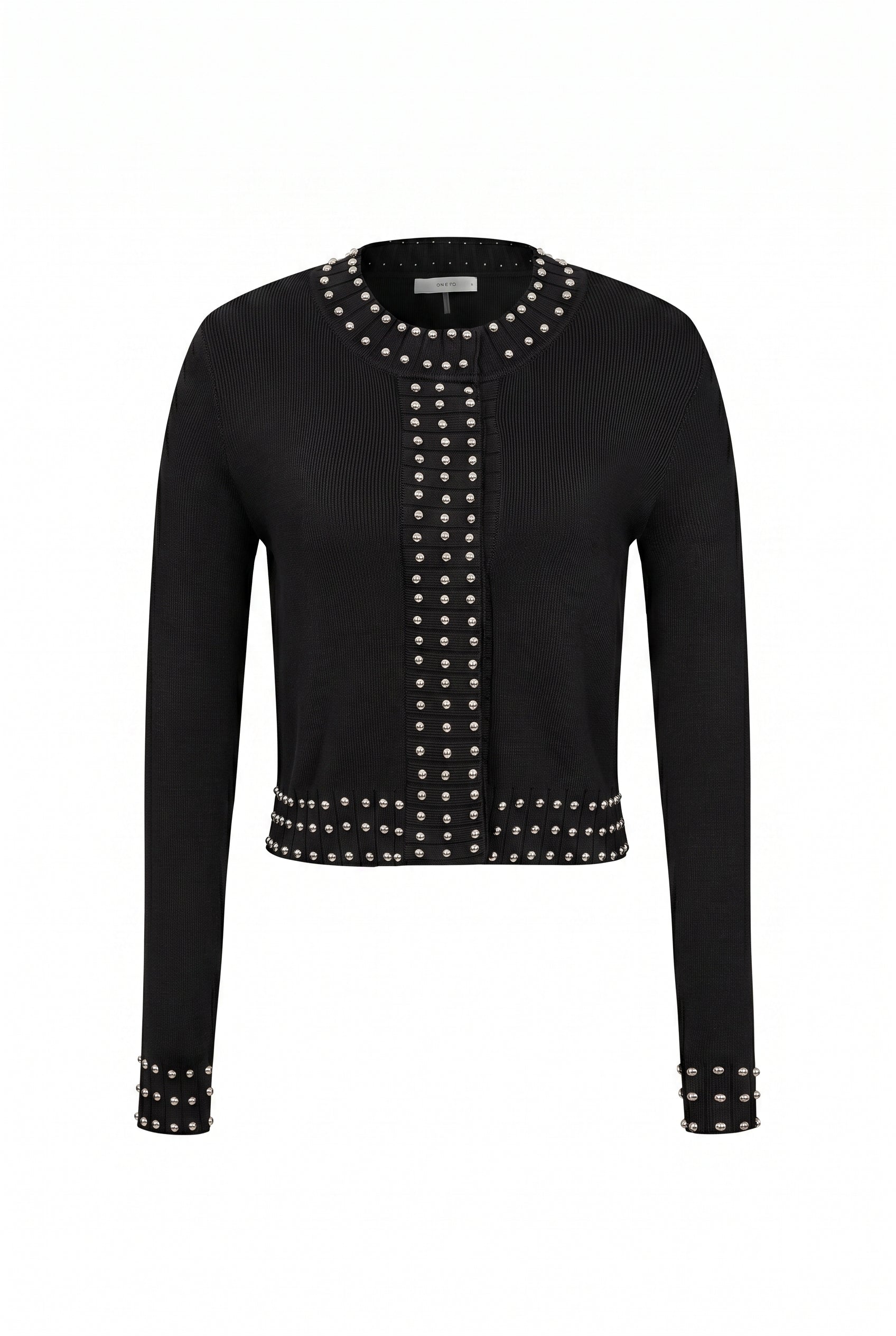 Solene Studded Knit Cardigan