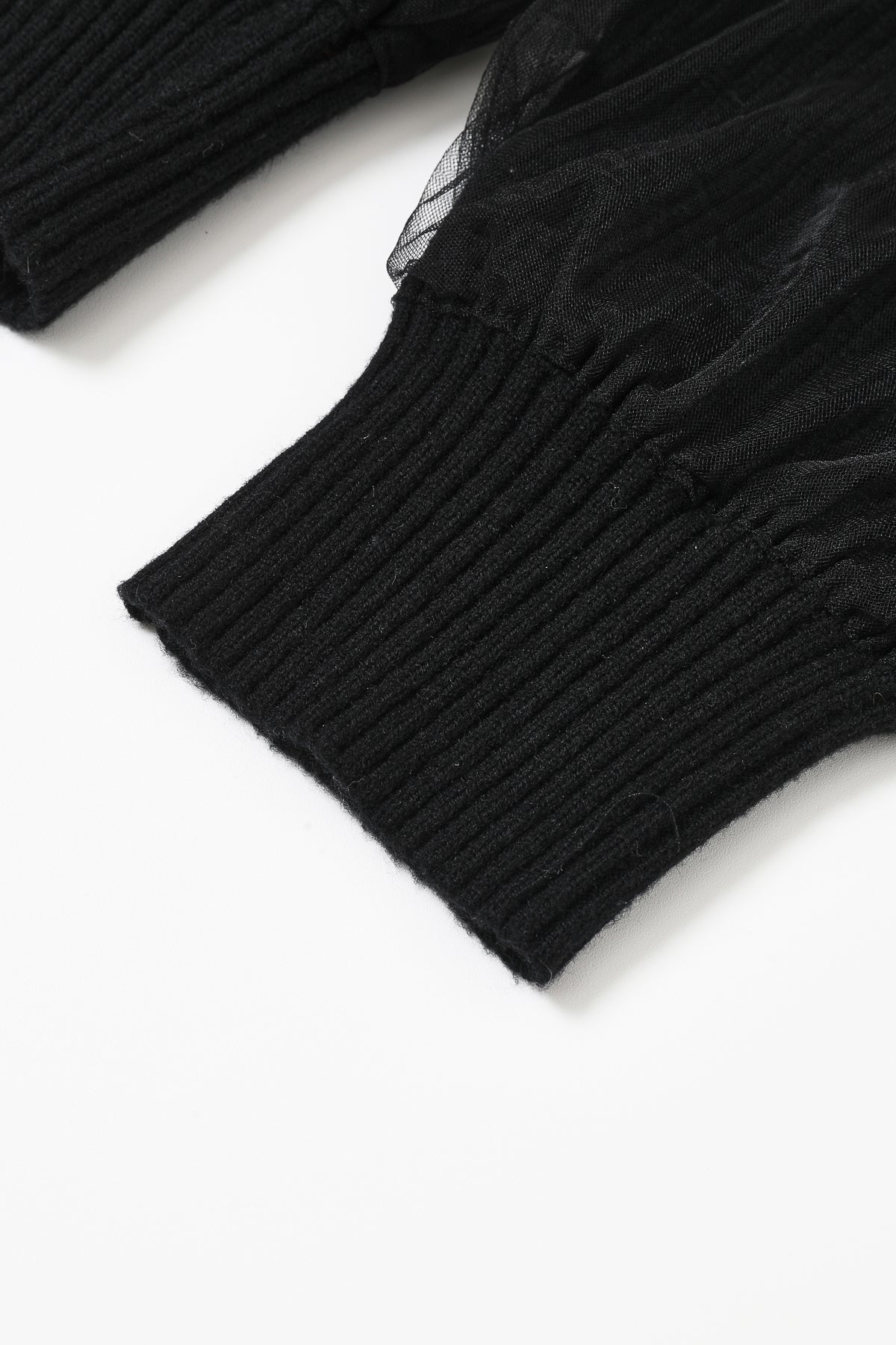 Marielle Crew-Neck Tulle Cardigan