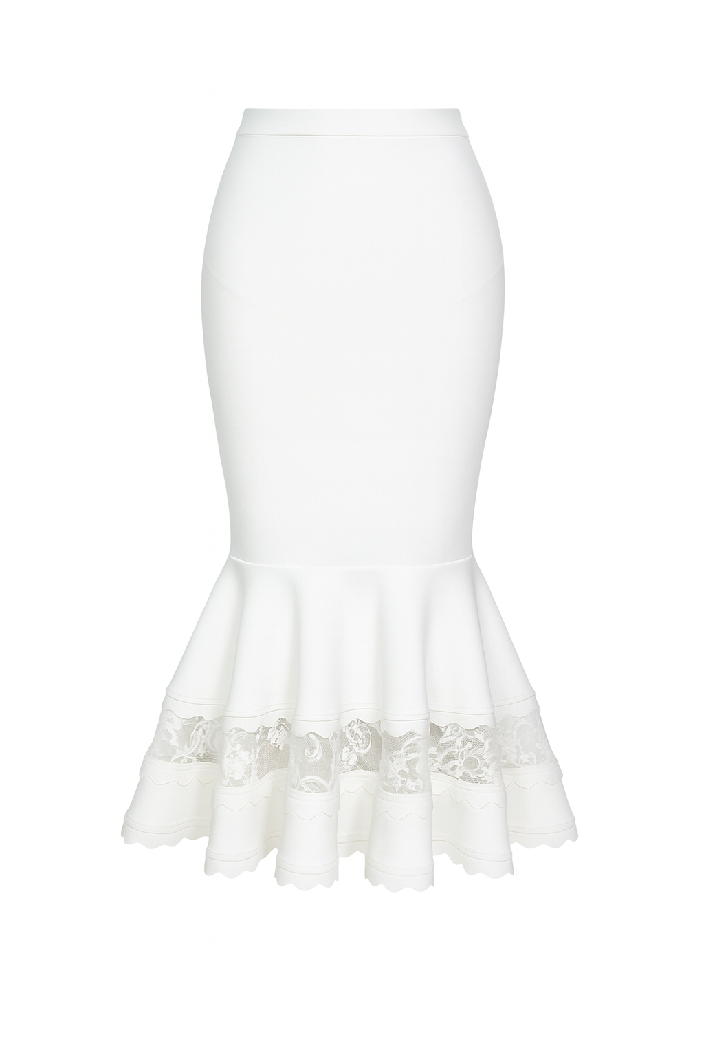 The Scallop Bloom Midi Skirt