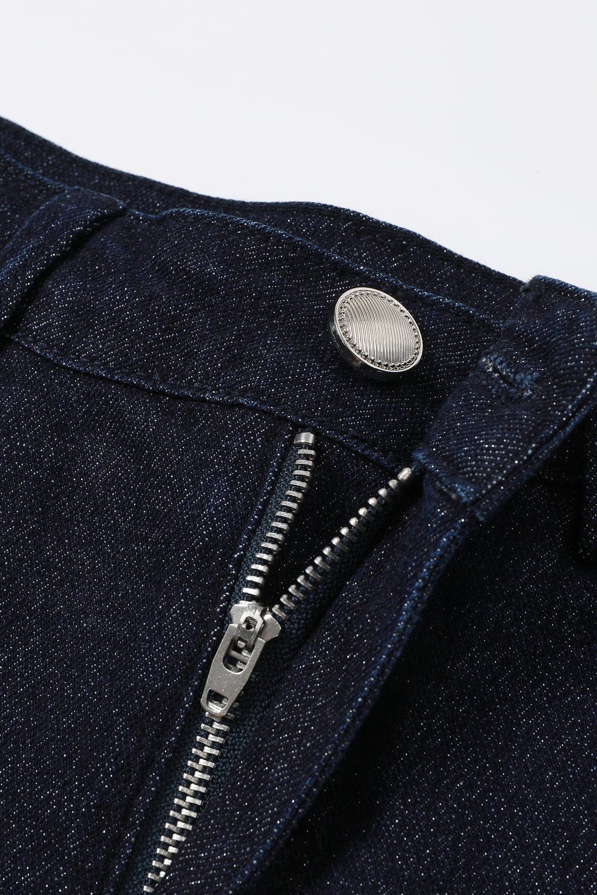 Lurex Denim Frame Skirt