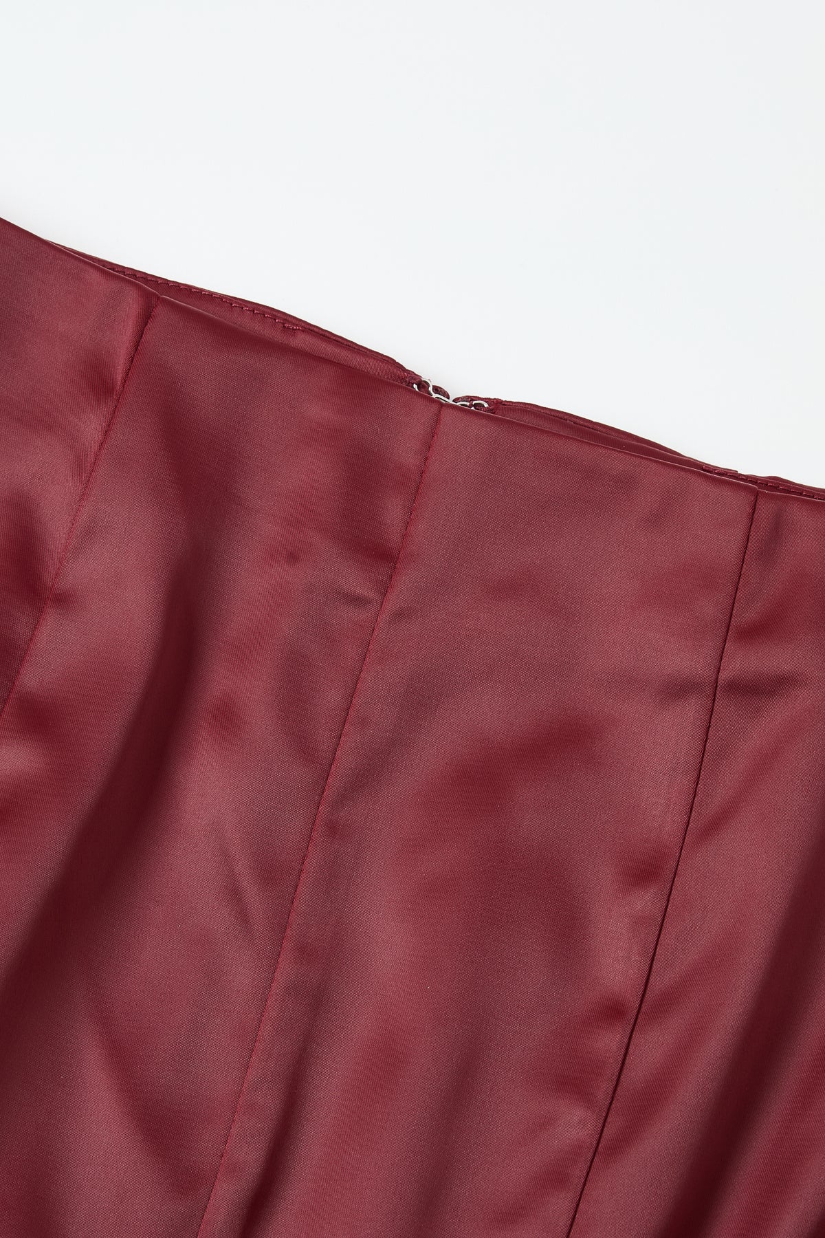 Scalloped Hem Midi Skirt