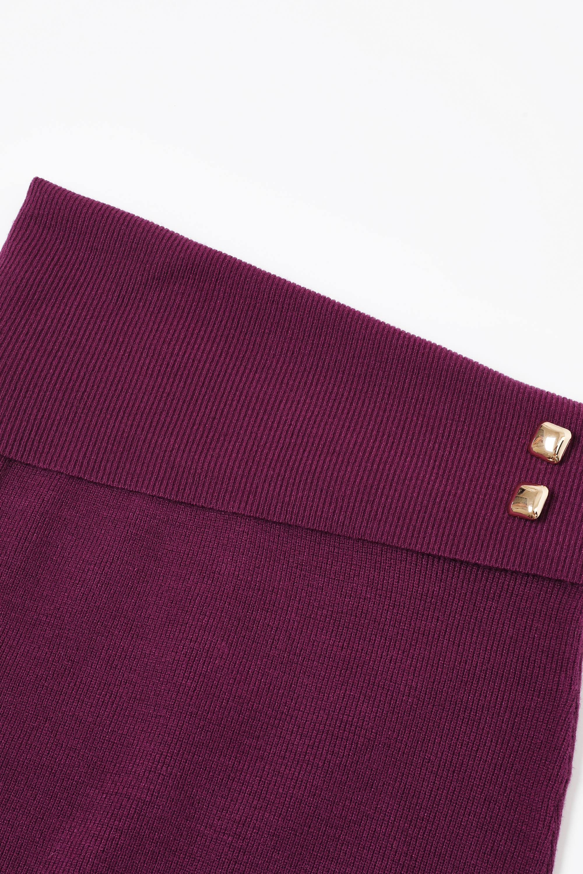The Audrey Knit Asymmetrical Waist Overlay Maxi Skirt