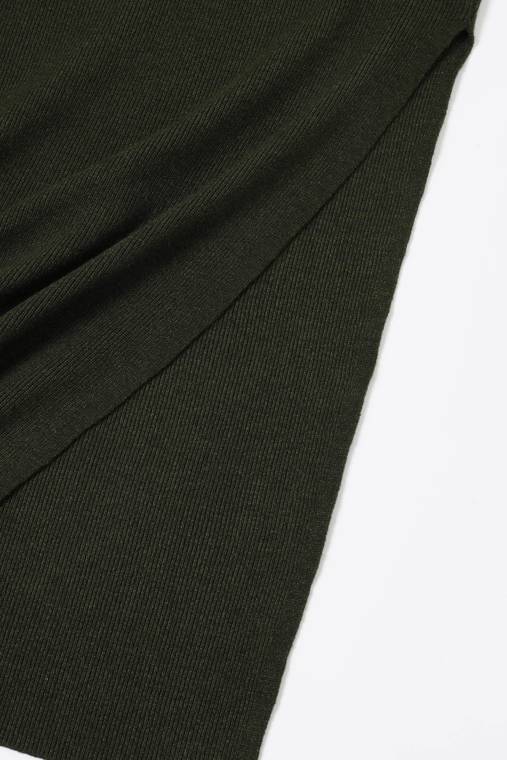 The Audrey Knit Asymmetrical Waist Overlay Maxi Skirt