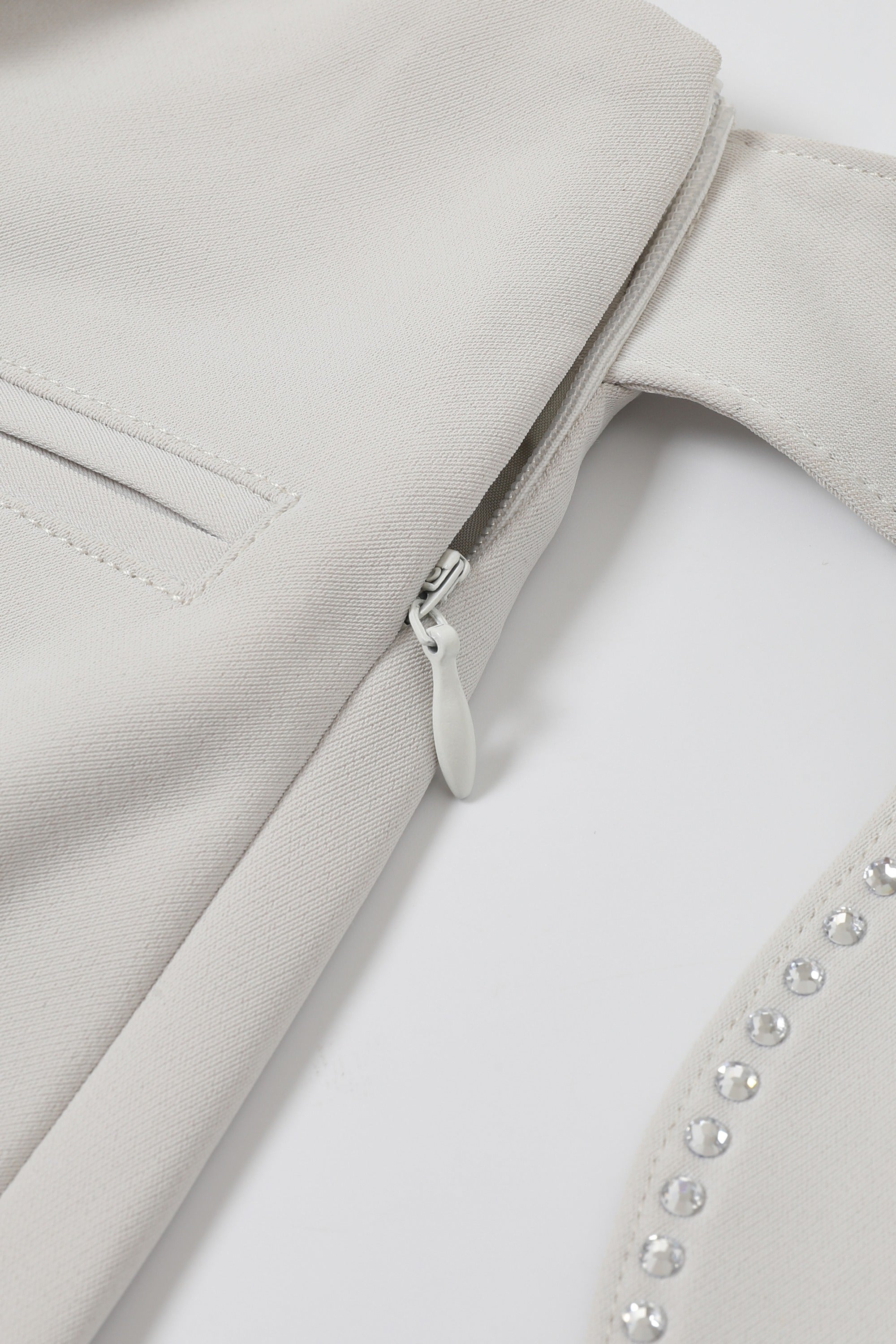 Scallop Echo Trim Skirt with Rhinestones