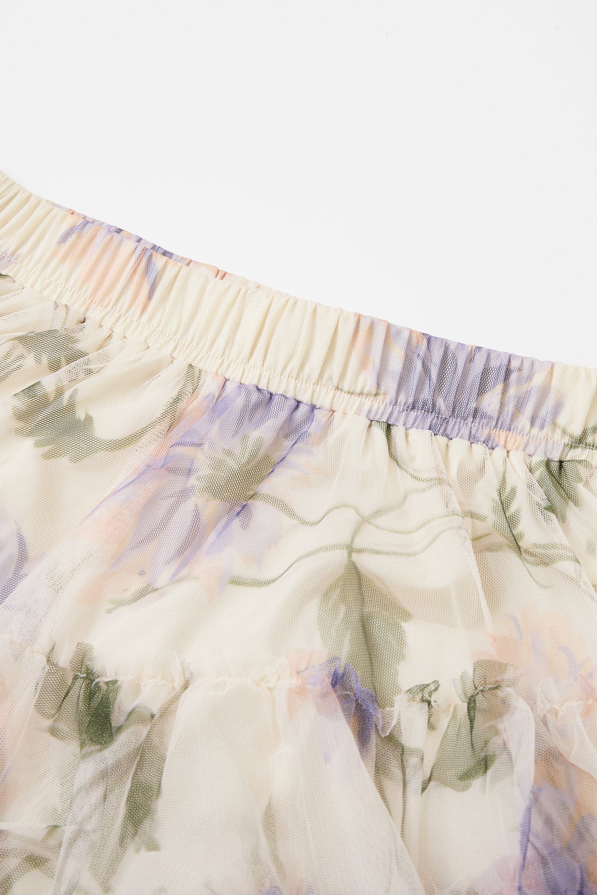 Printed Asymmetrical Midi Skirt