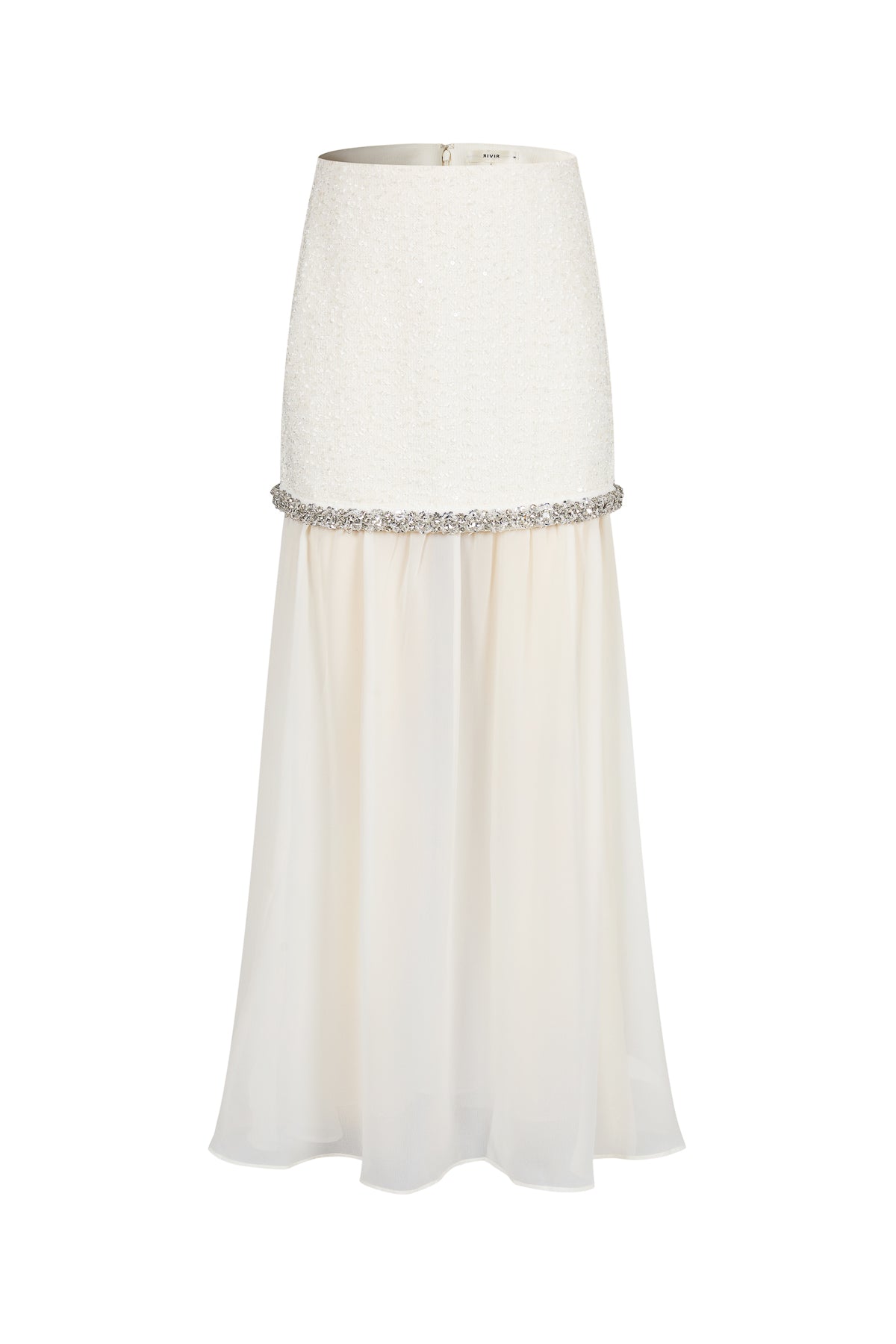 Ines Tweed Mini Skirt With Sheer Under Skirt