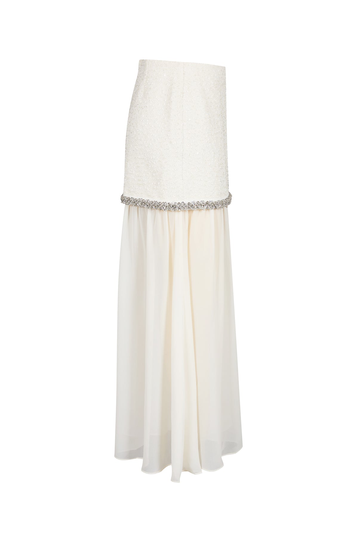 Ines Tweed Mini Skirt With Sheer Under Skirt