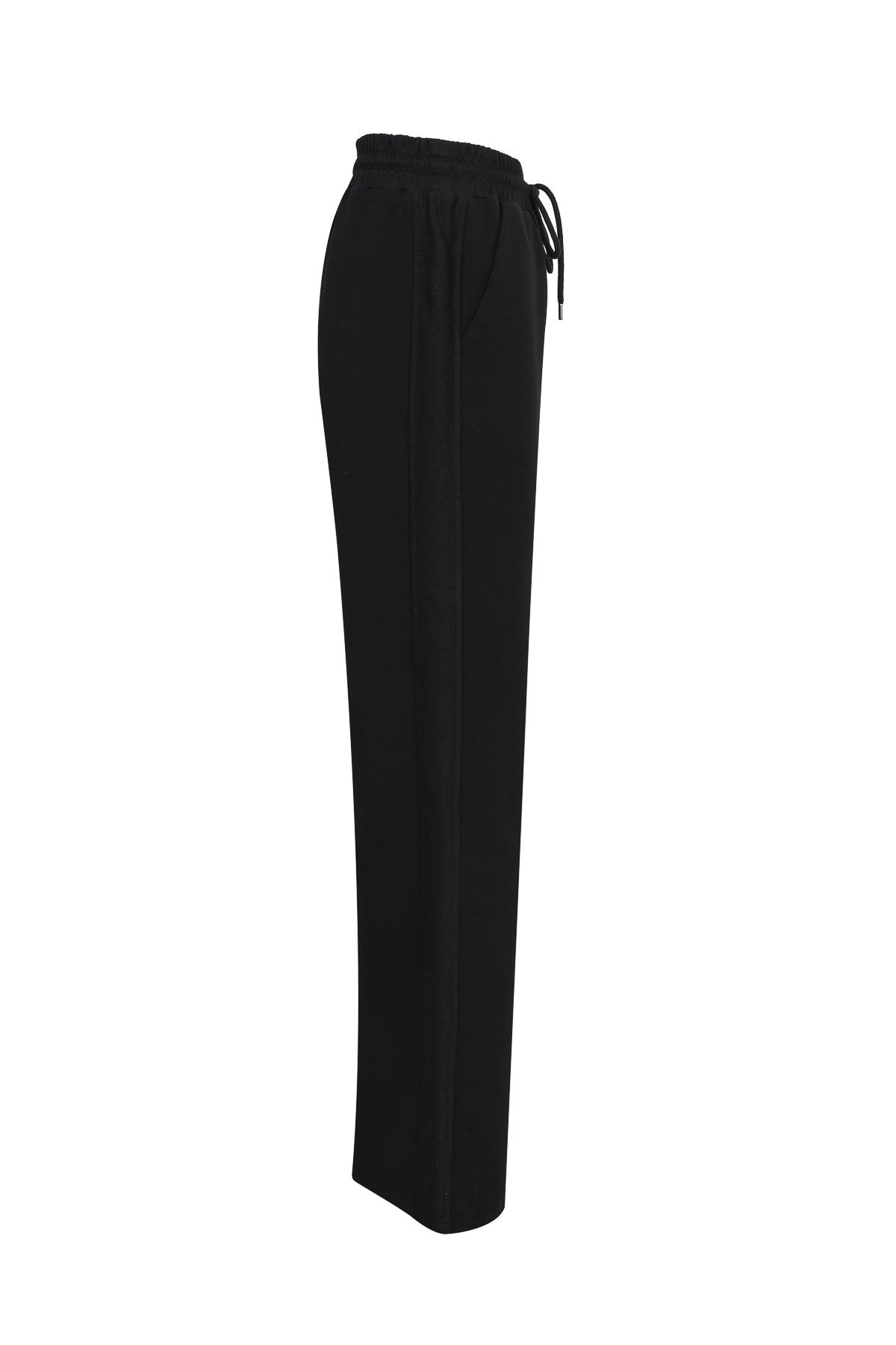 Apex Rib Side Panel Wide Knit Pant