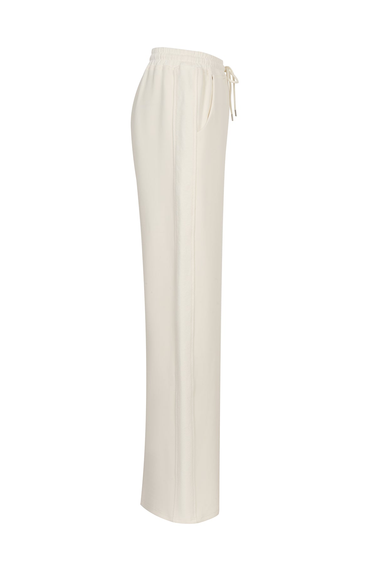 Apex Rib Side Panel Wide Knit Pant