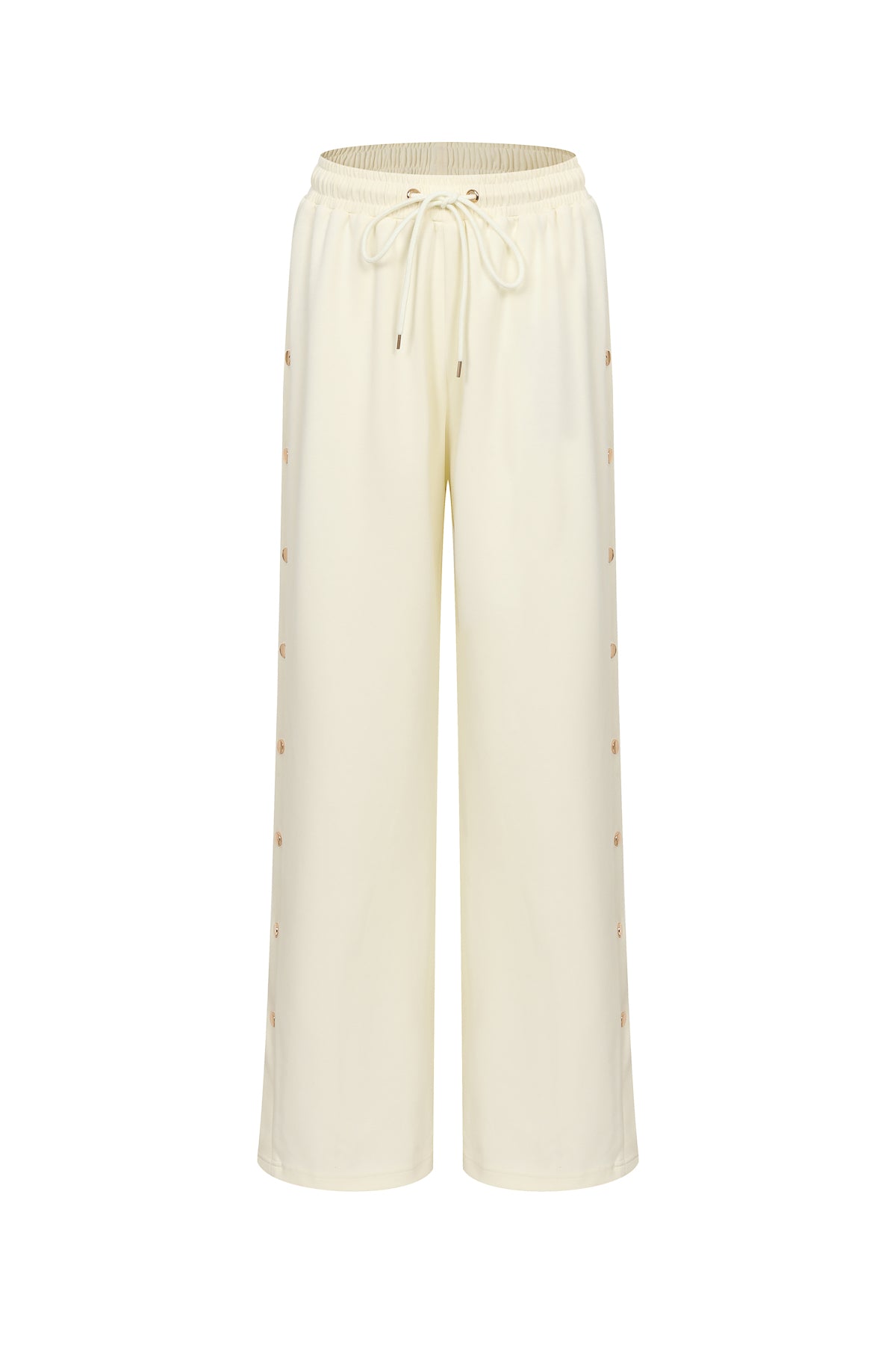 The Atelier Gold Snap Buttons Sweatpants