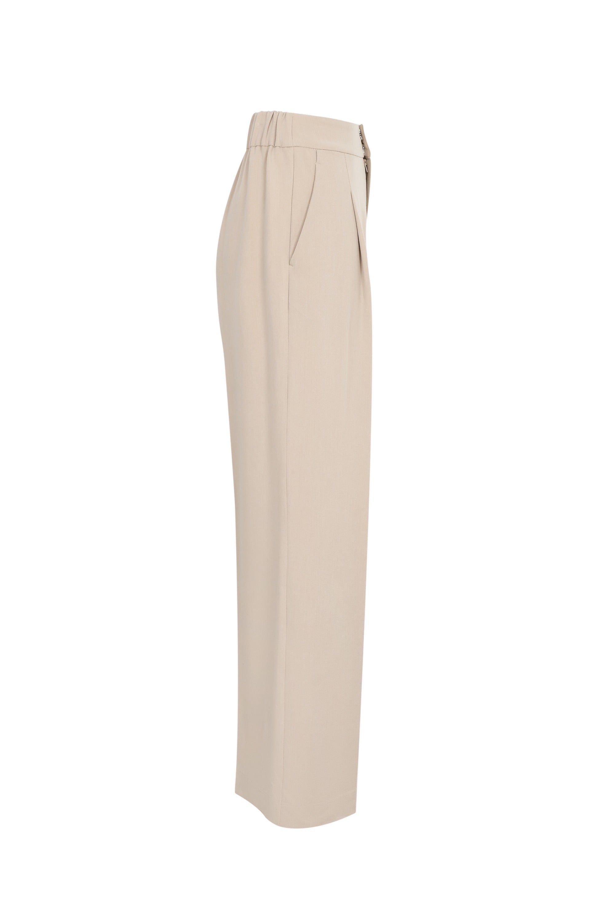 Essential Pintuck Woven Wide Leg Pants