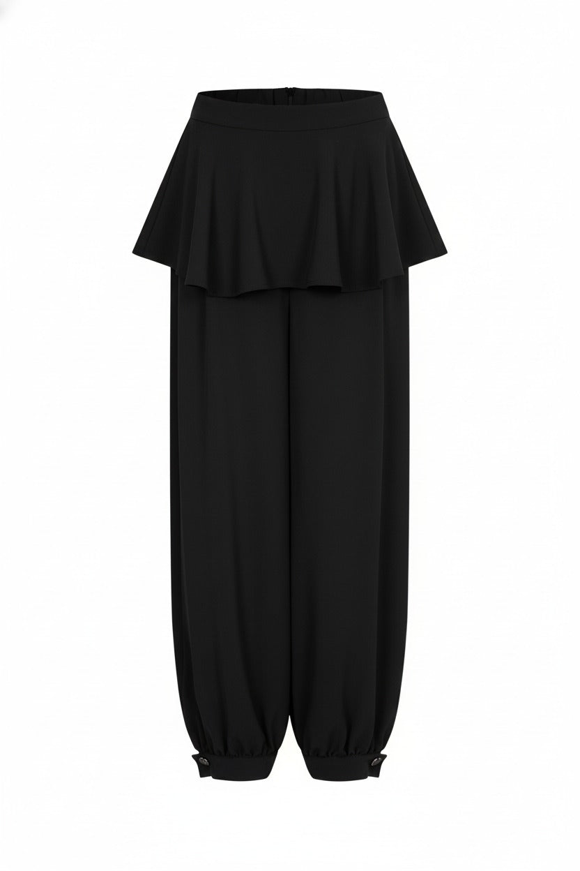 Crinoline Peplum Pants