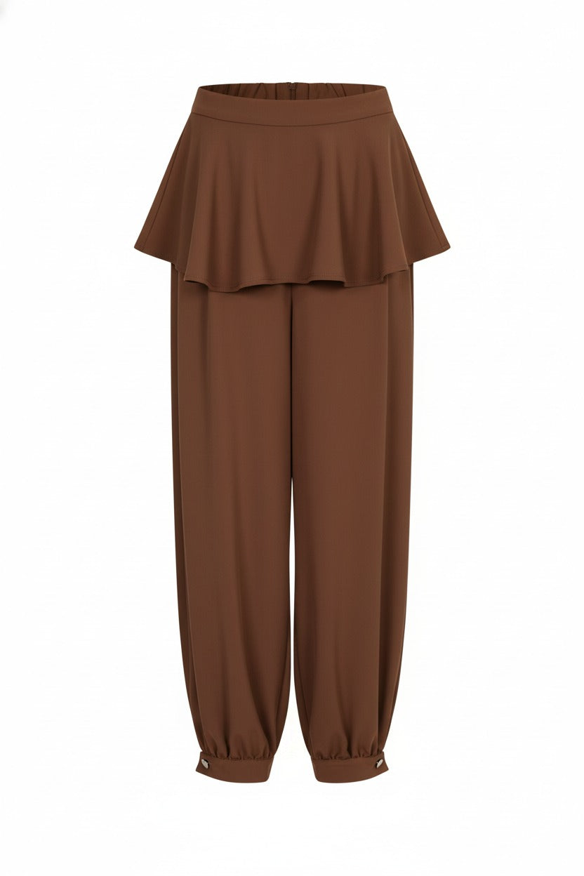 Crinoline Peplum Pants
