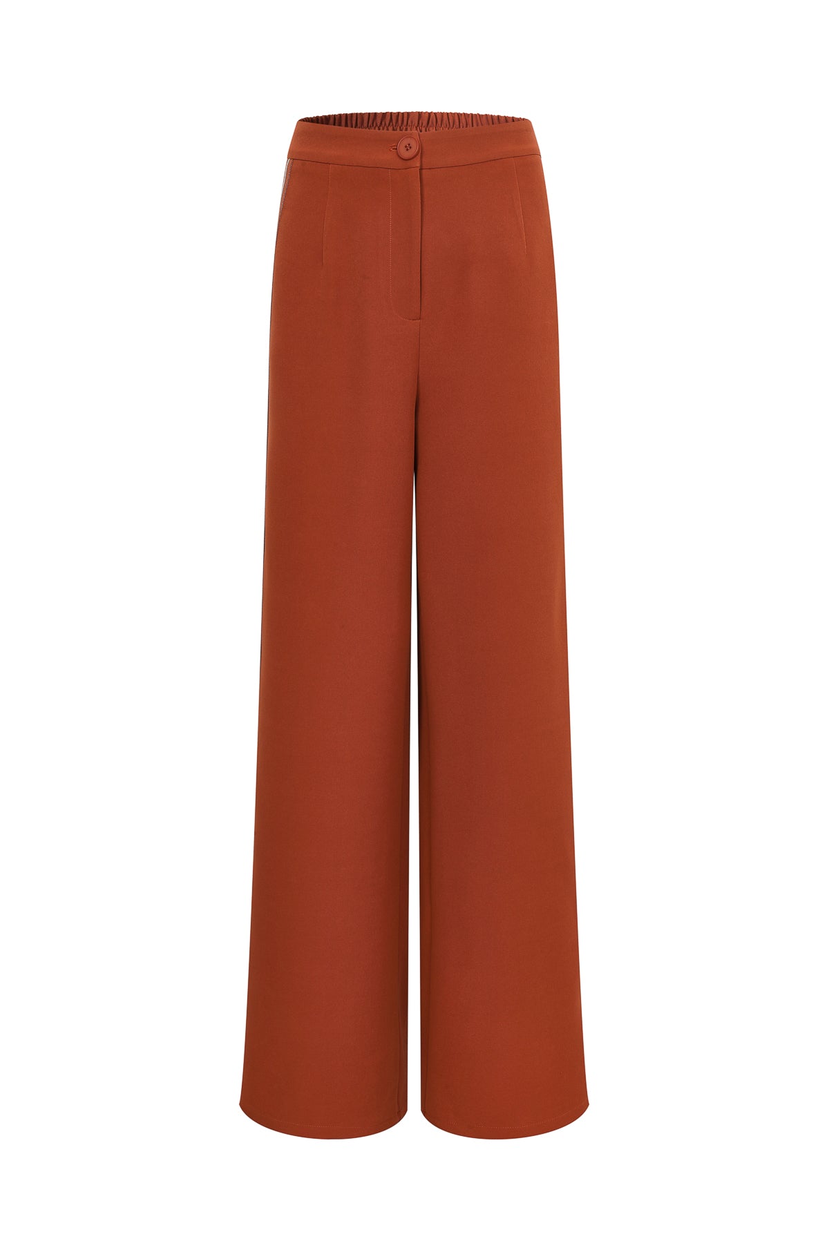 Woven Knit Mix Wide Pants