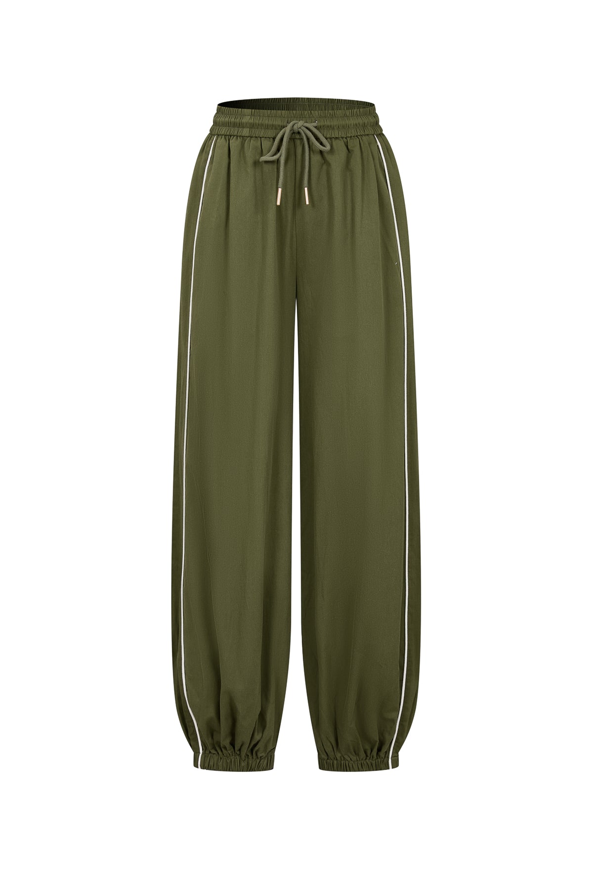 Balloon Pants with Piping Detail