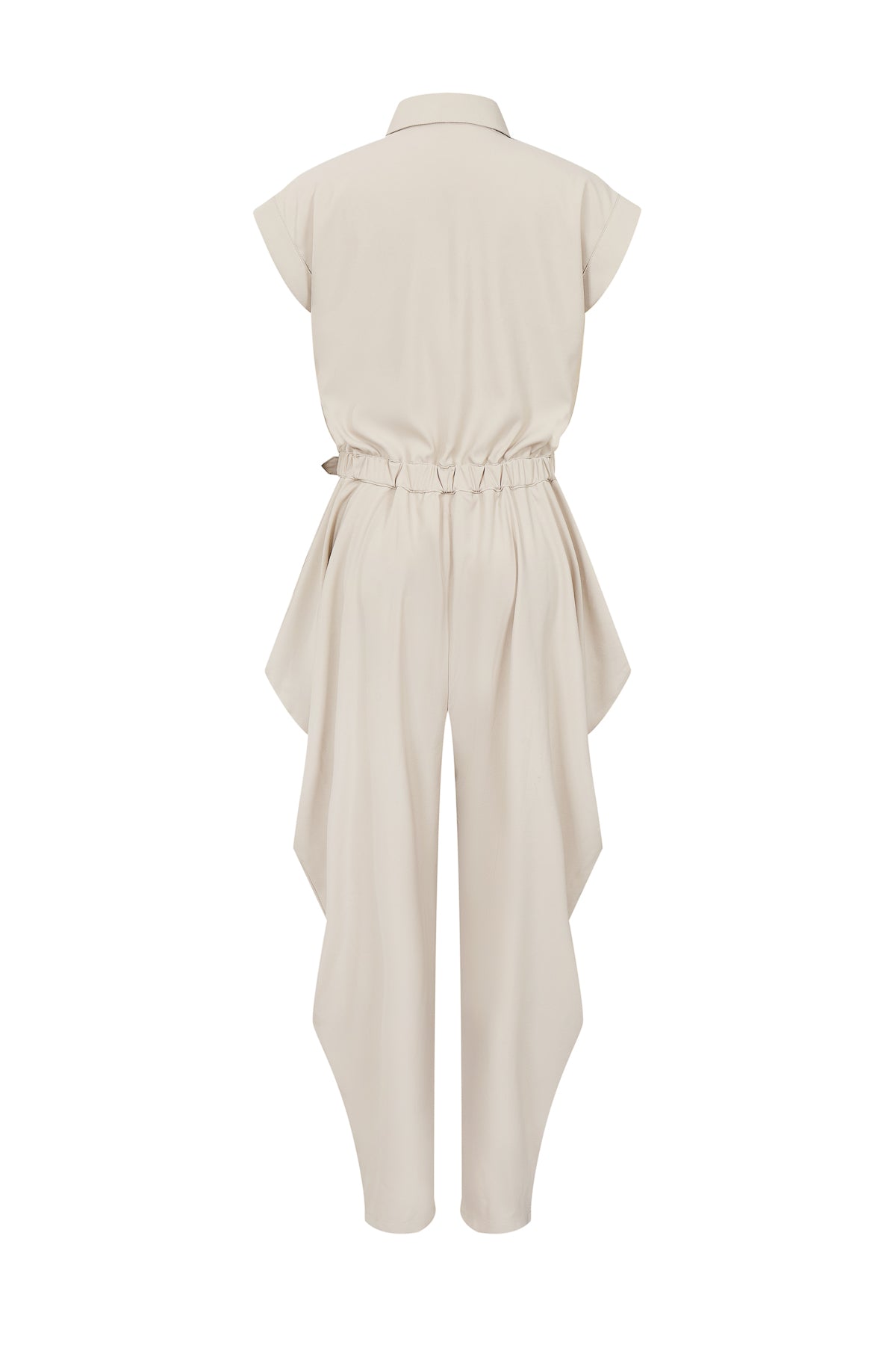 Ruched Safari Jumpsuit