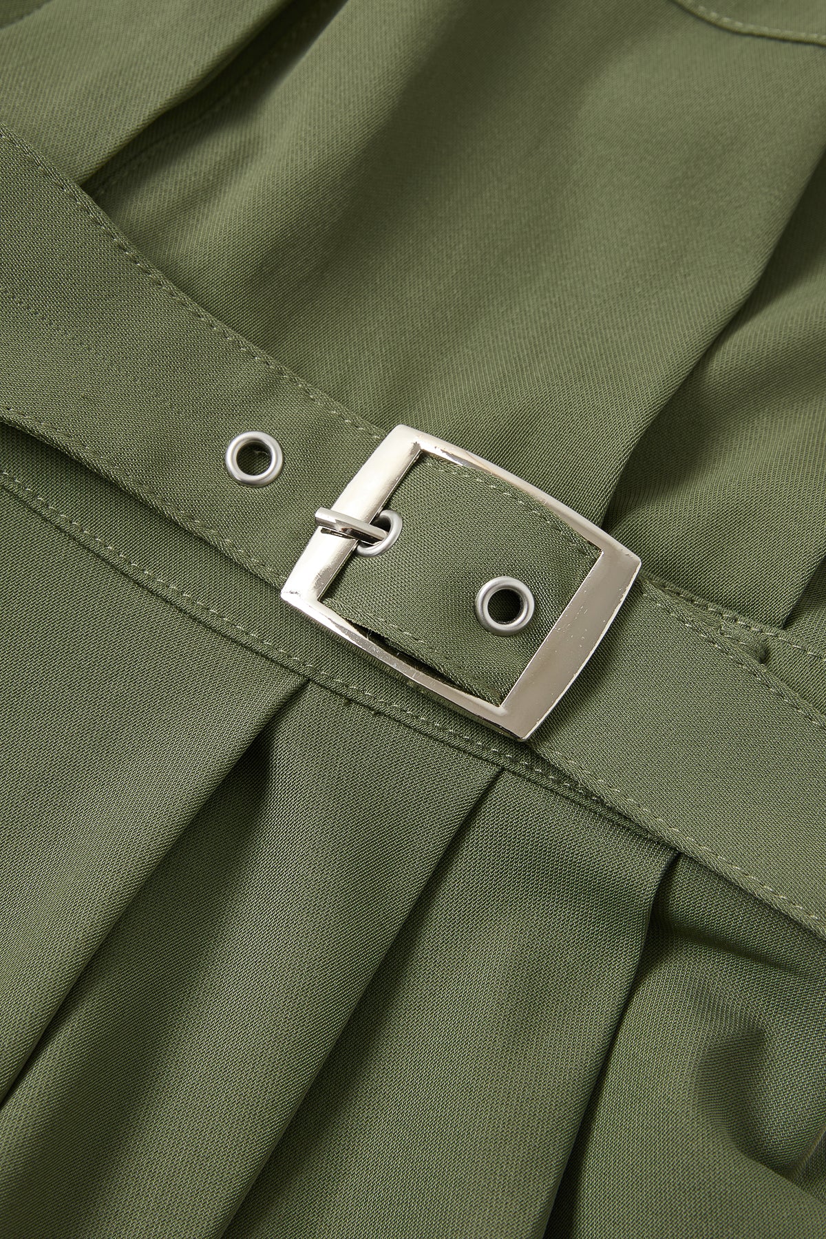 Ruched Safari Jumpsuit