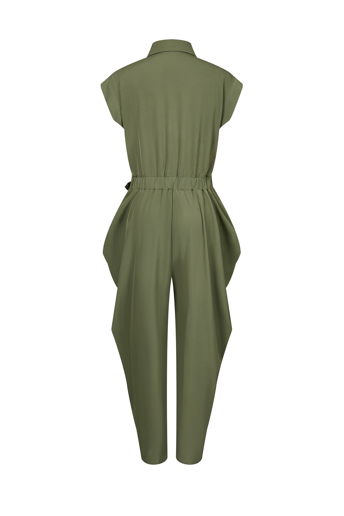 Ruched Safari Jumpsuit