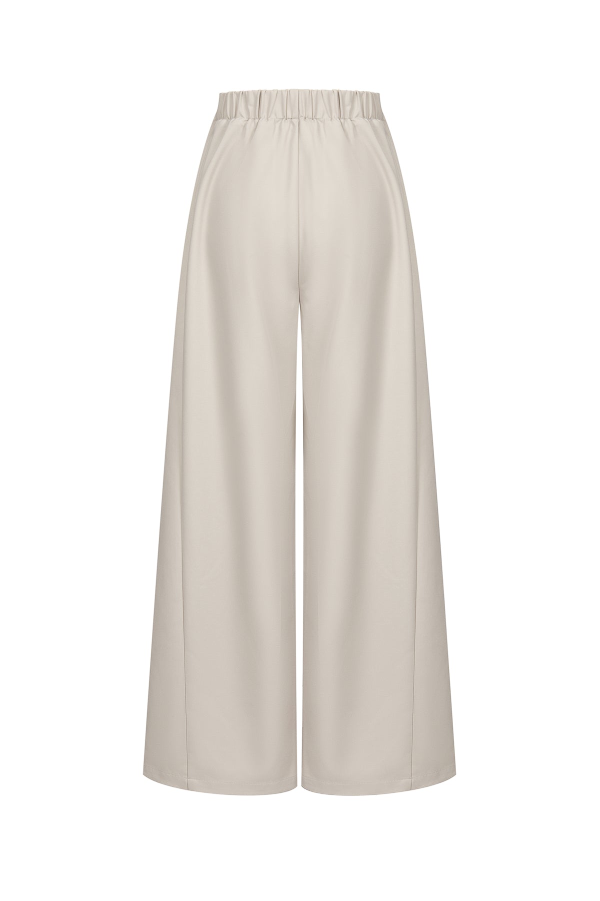 Draped Twill Wide Pants