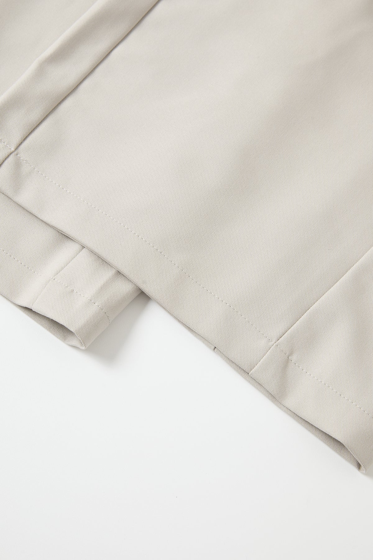 Draped Twill Wide Pants