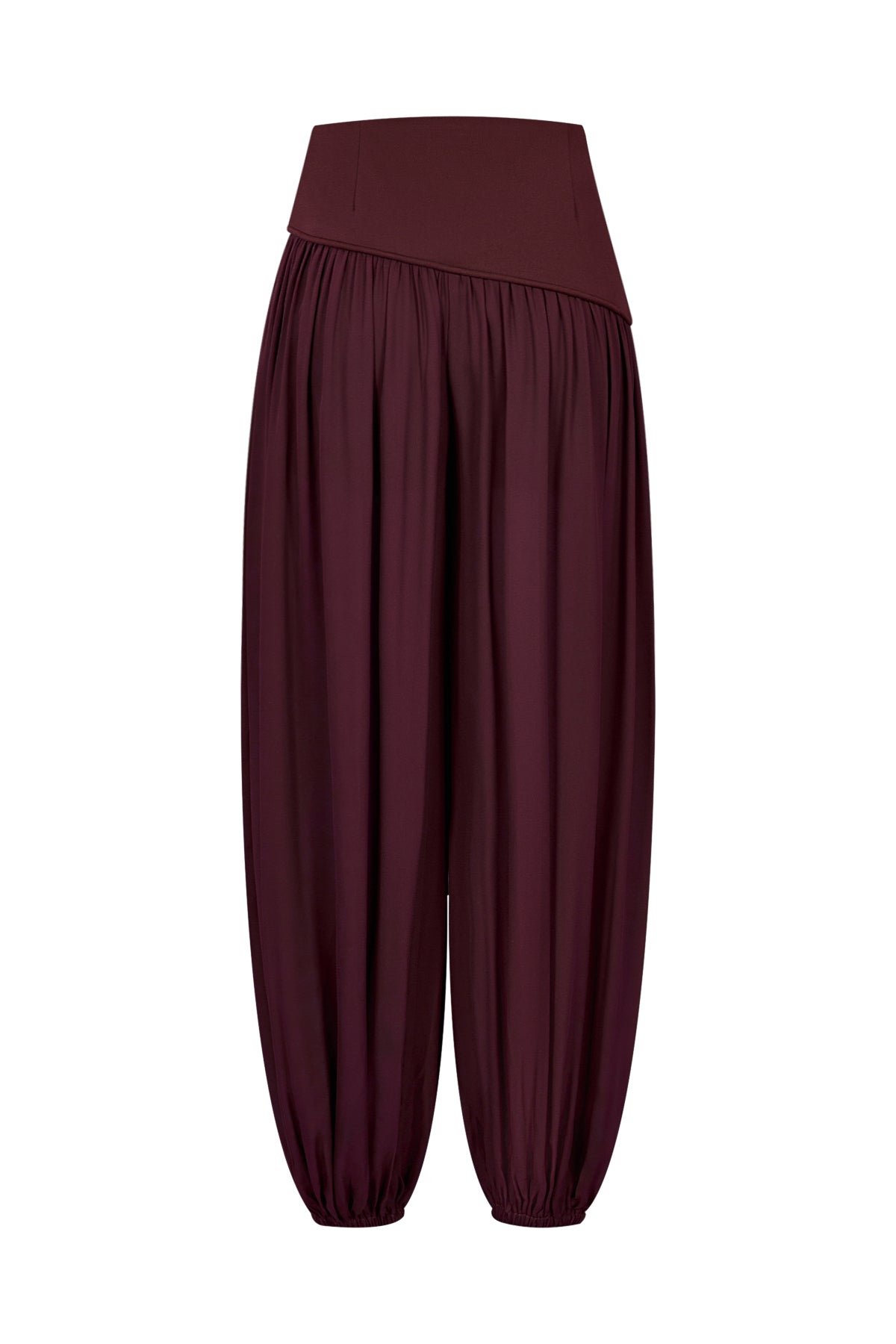 Shirred Harem Pants