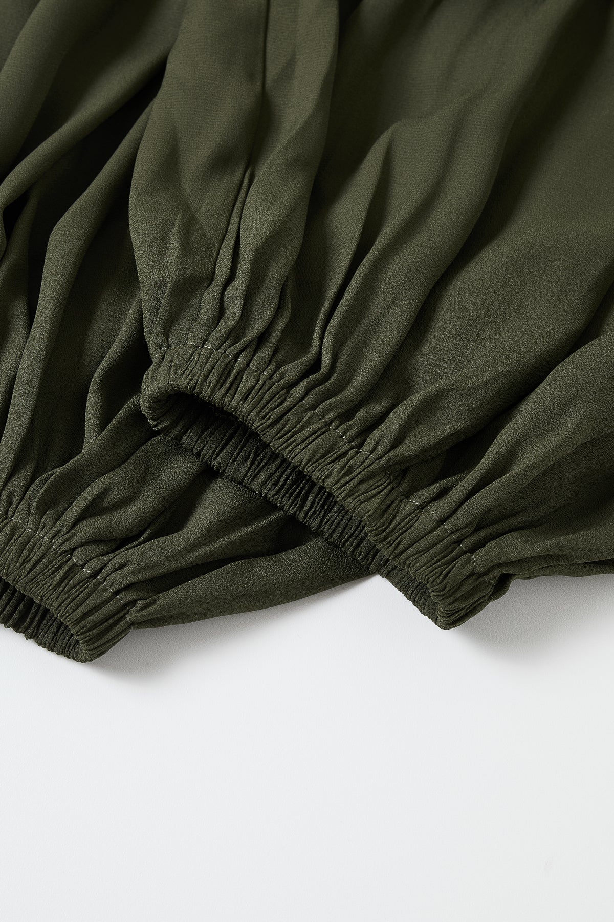 Shirred Harem Pants