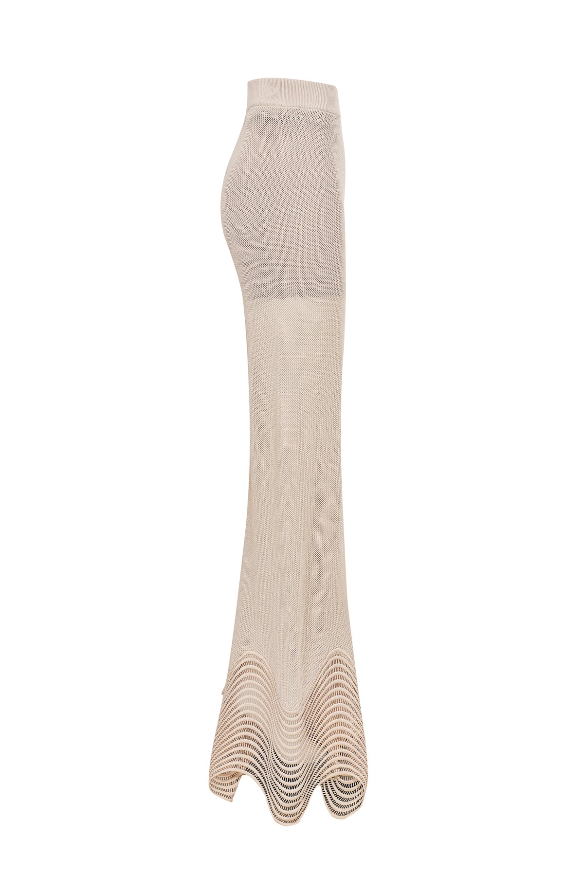 Wave trim Knit Pants