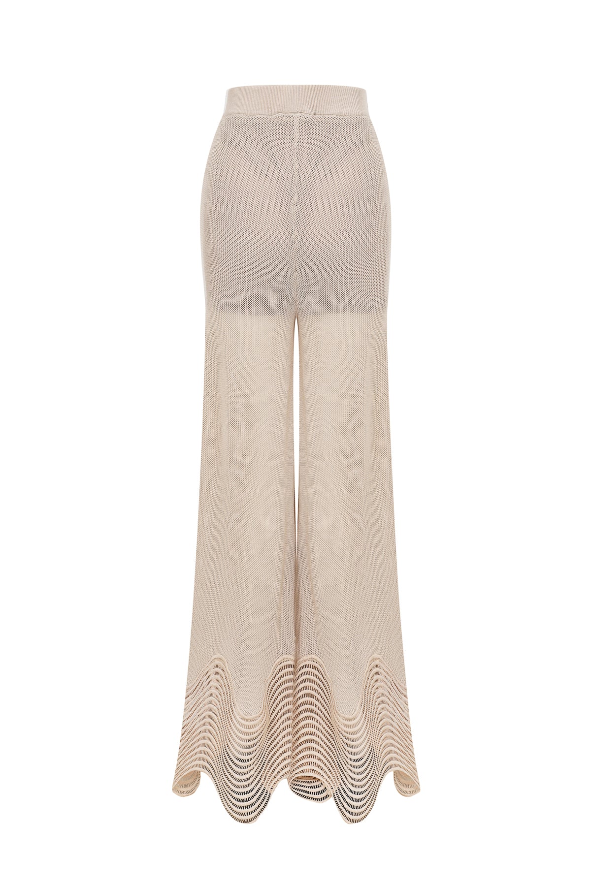 Wave trim Knit Pants