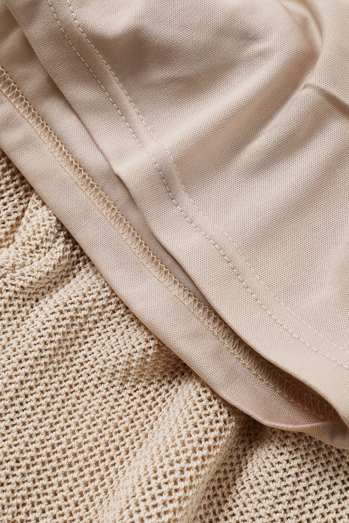 Wave trim Knit Pants