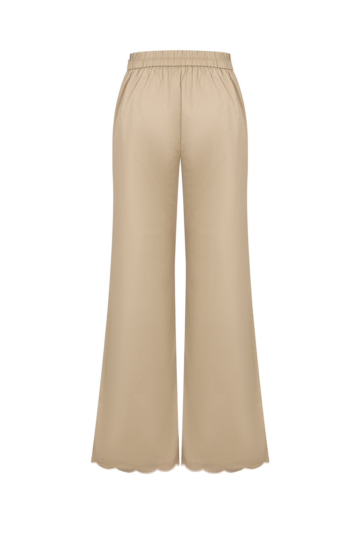 Embroidered Poplin Palazzo