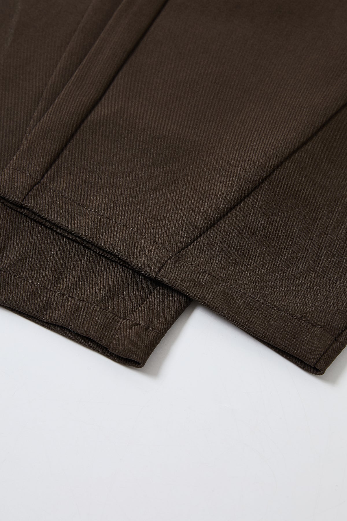 Leather Mix Twill Balloon Pants