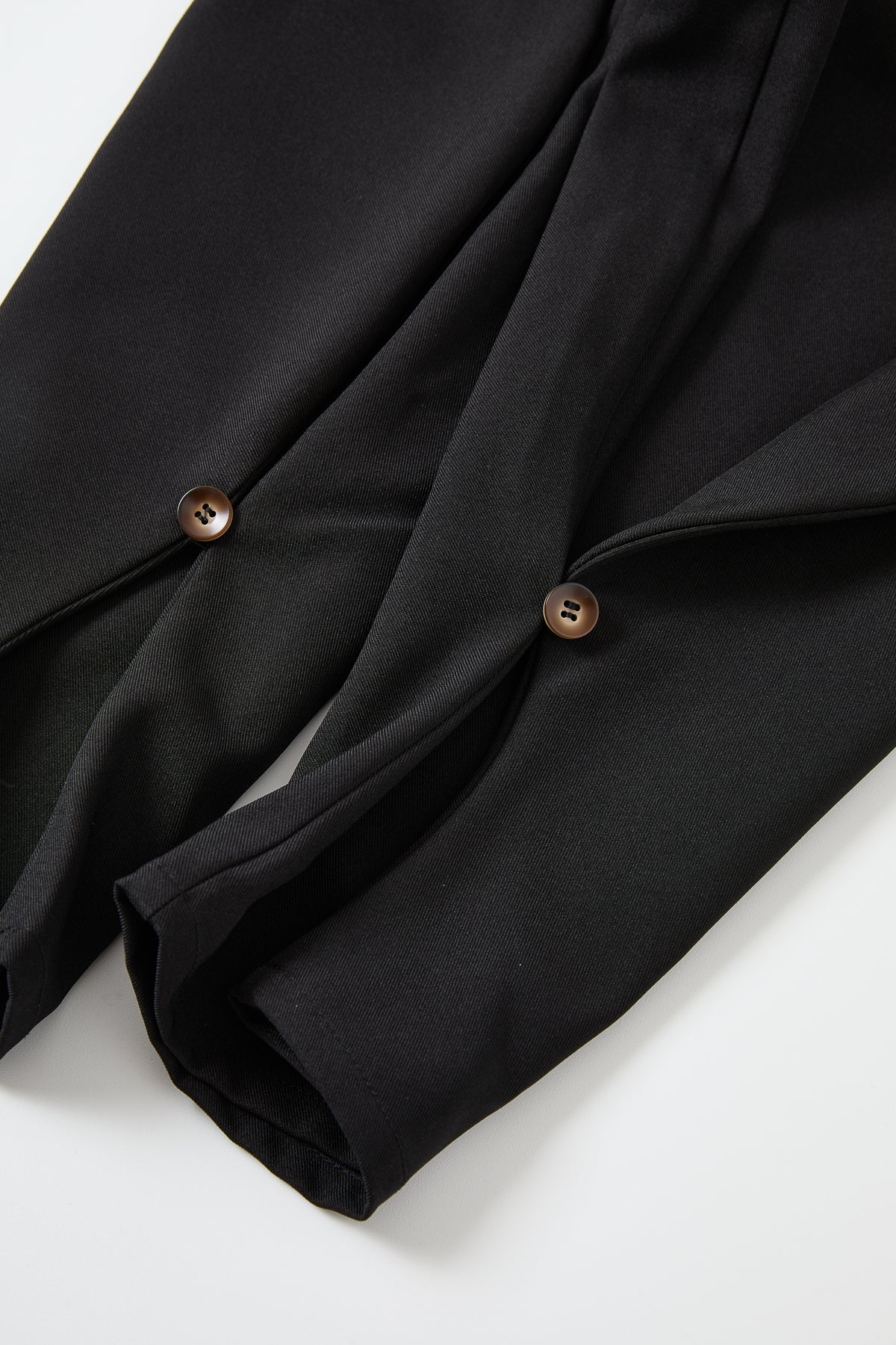 Leather Mix Barrel Pants