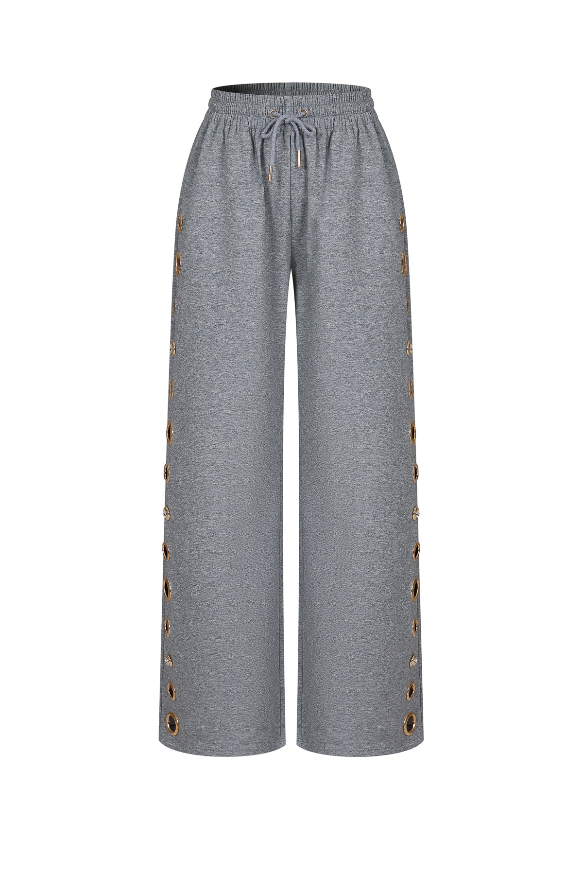 Grommet Detail Sweat Pants