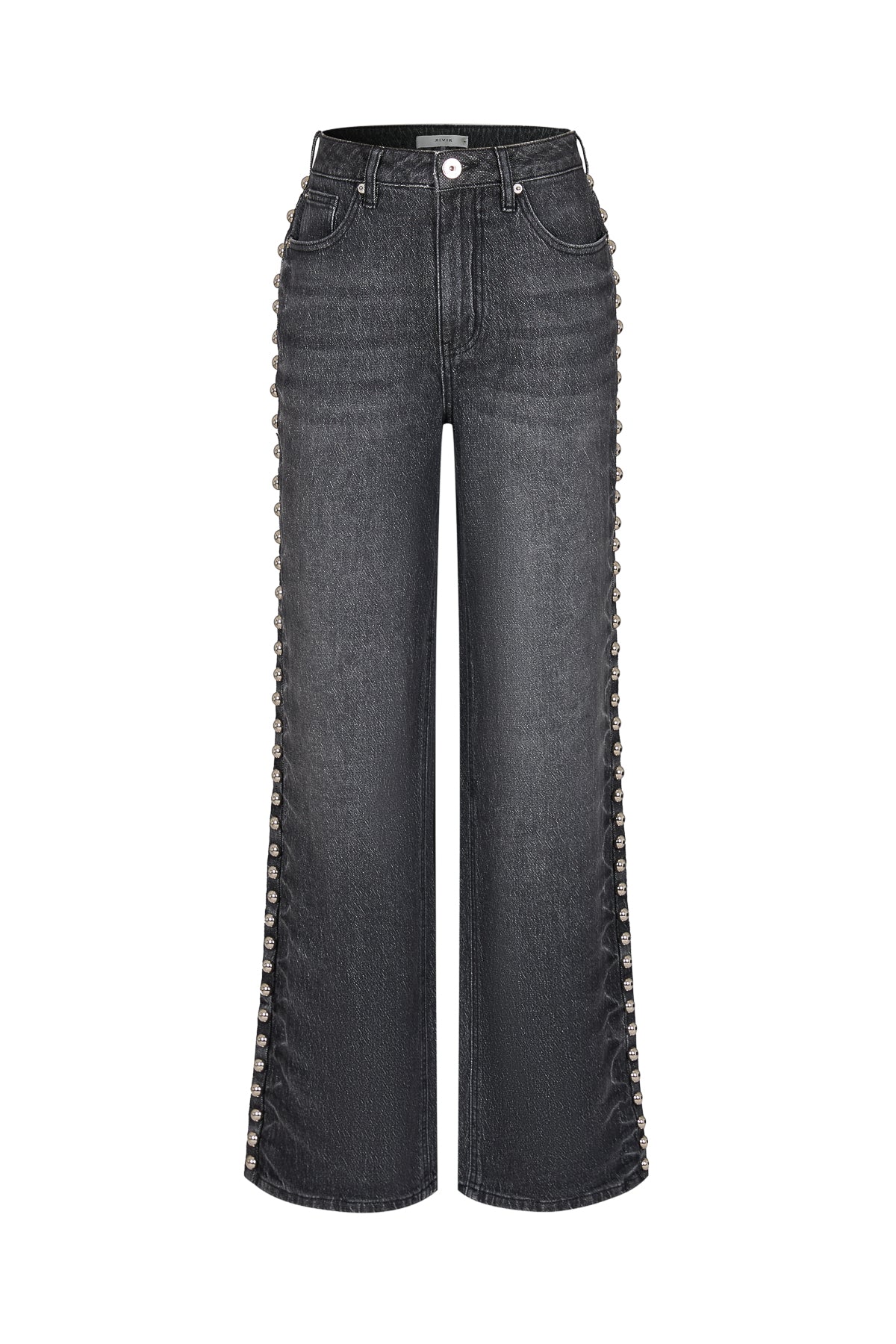Stud Detail Wide Leg Pants
