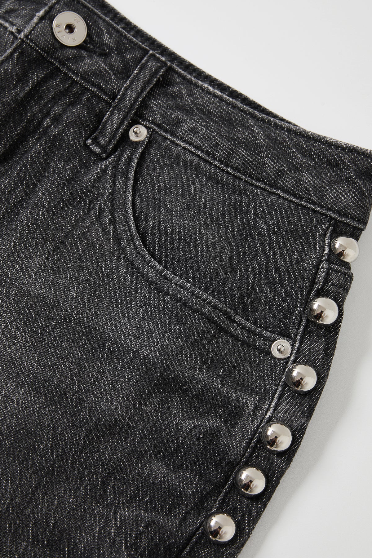 Stud Detail Wide Leg Pants