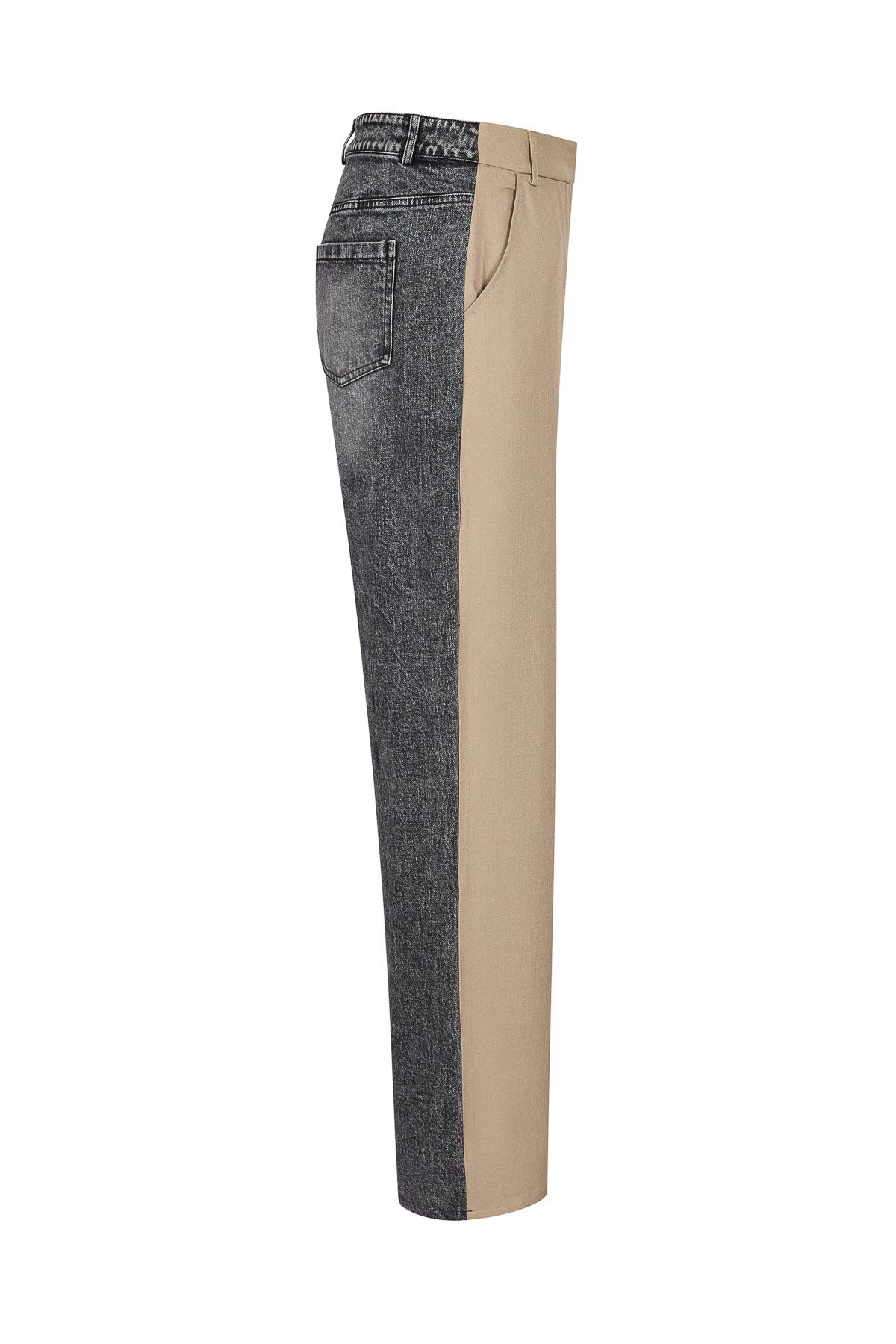 Twill Denim Mix Pants