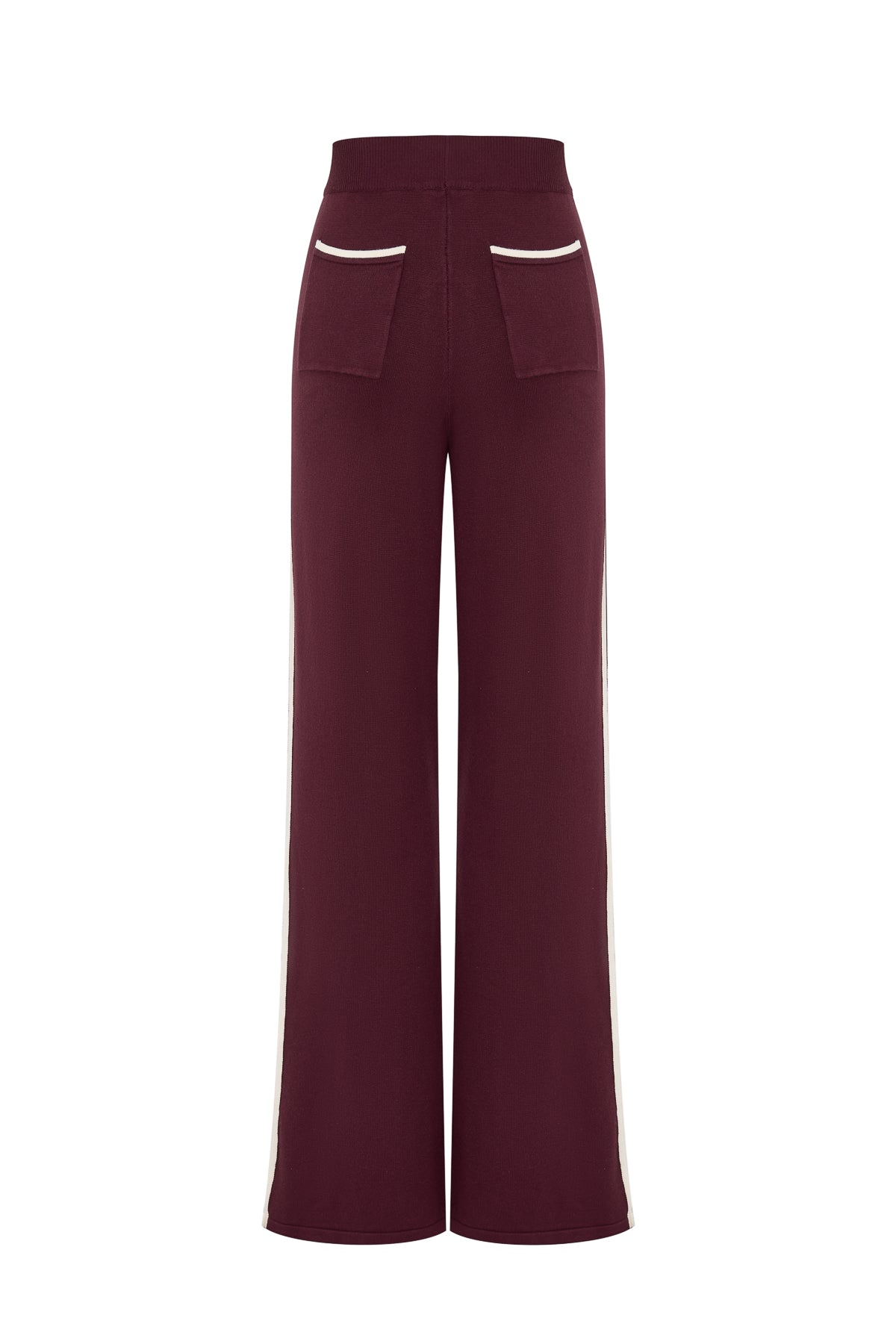 Side Striped Wide Knit Pants