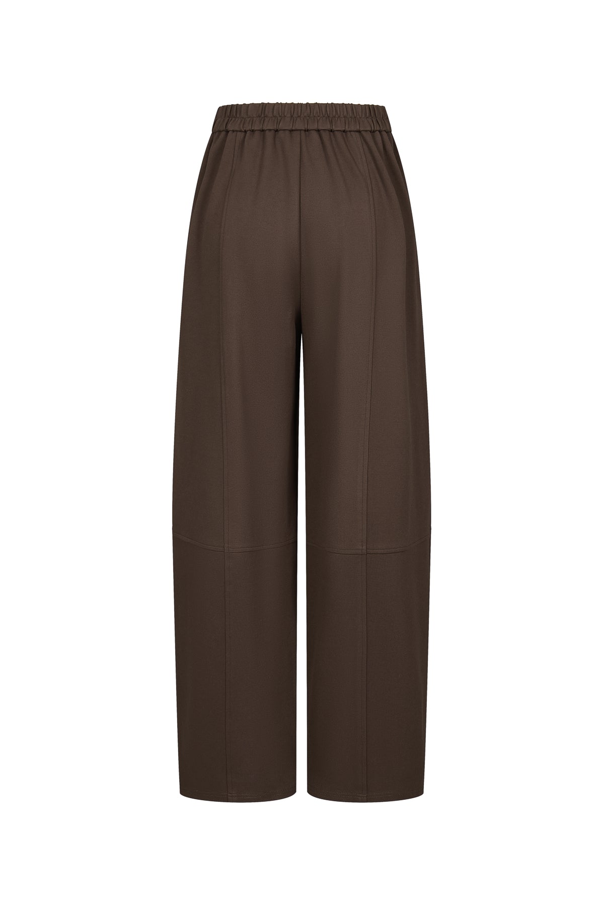 Knit Cut Seam Detail Wide Barrel Pants