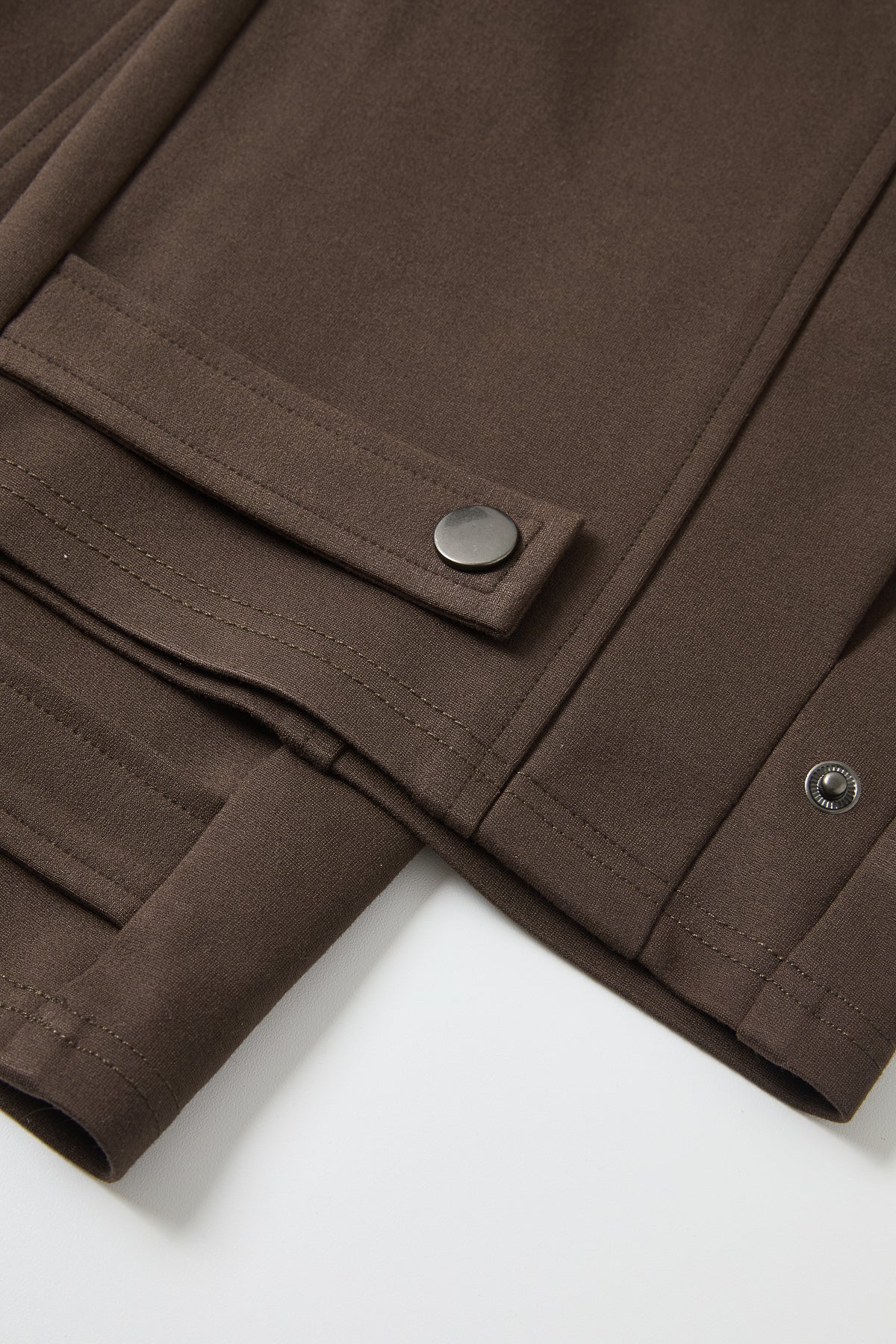 Knit Cut Seam Detail Wide Barrel Pants