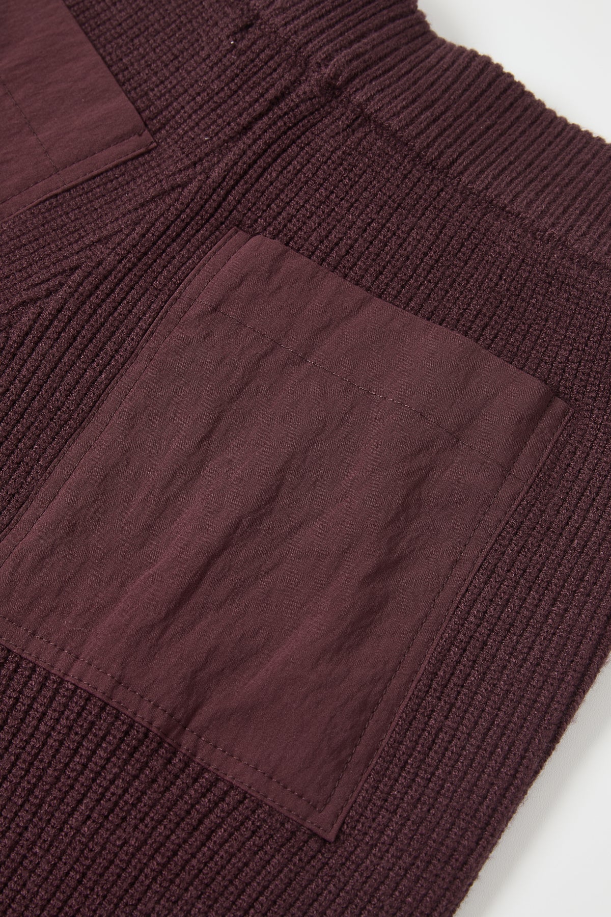 Woven Mix Utilitarian Knit Pants