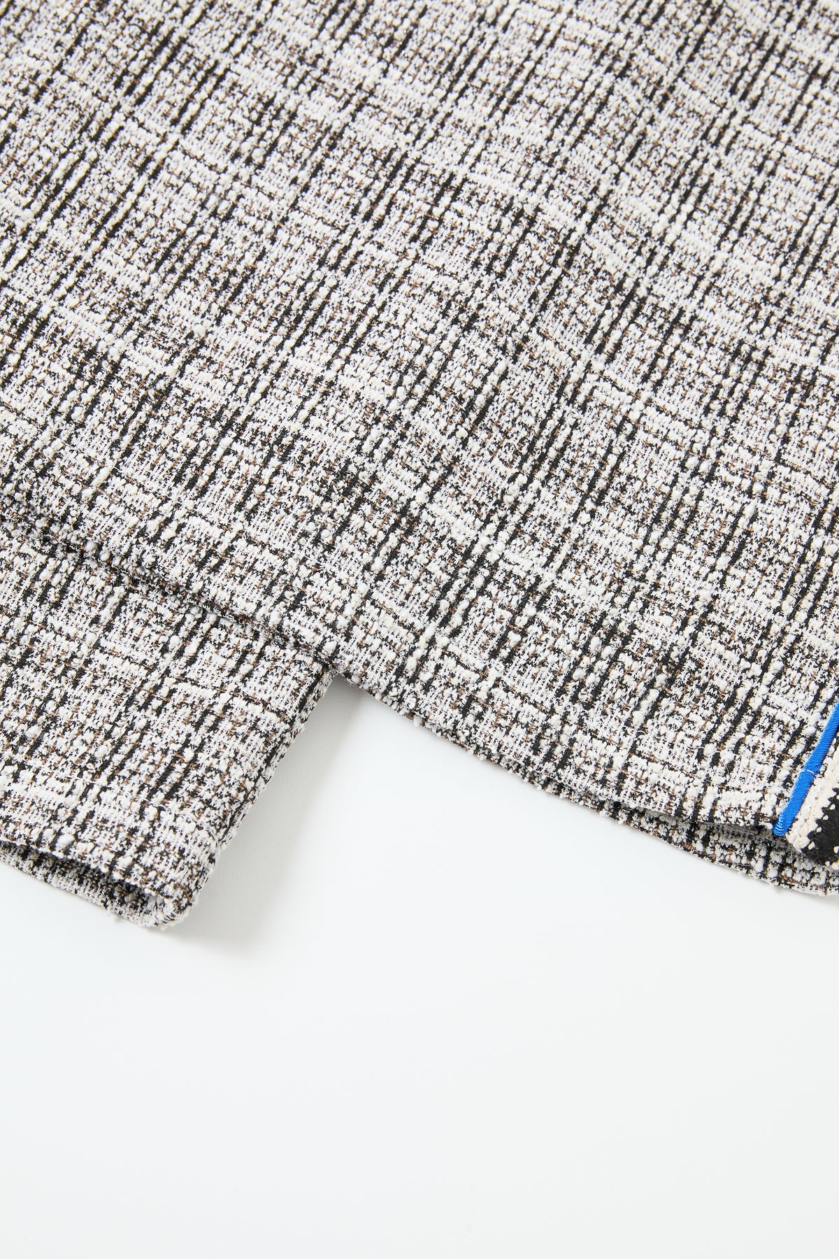 Stretchy Tweed Wide Pants